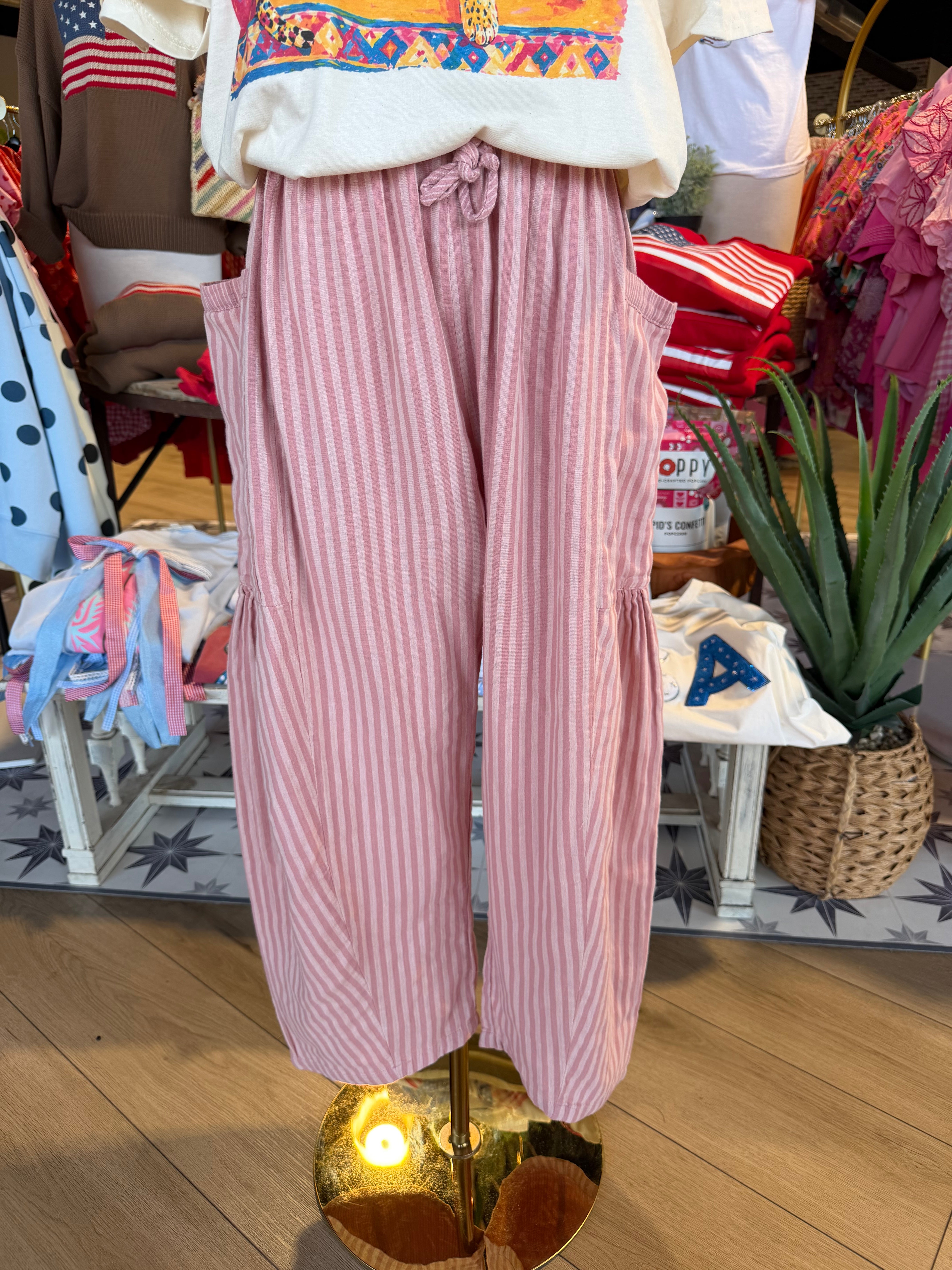Pink Harem Pants