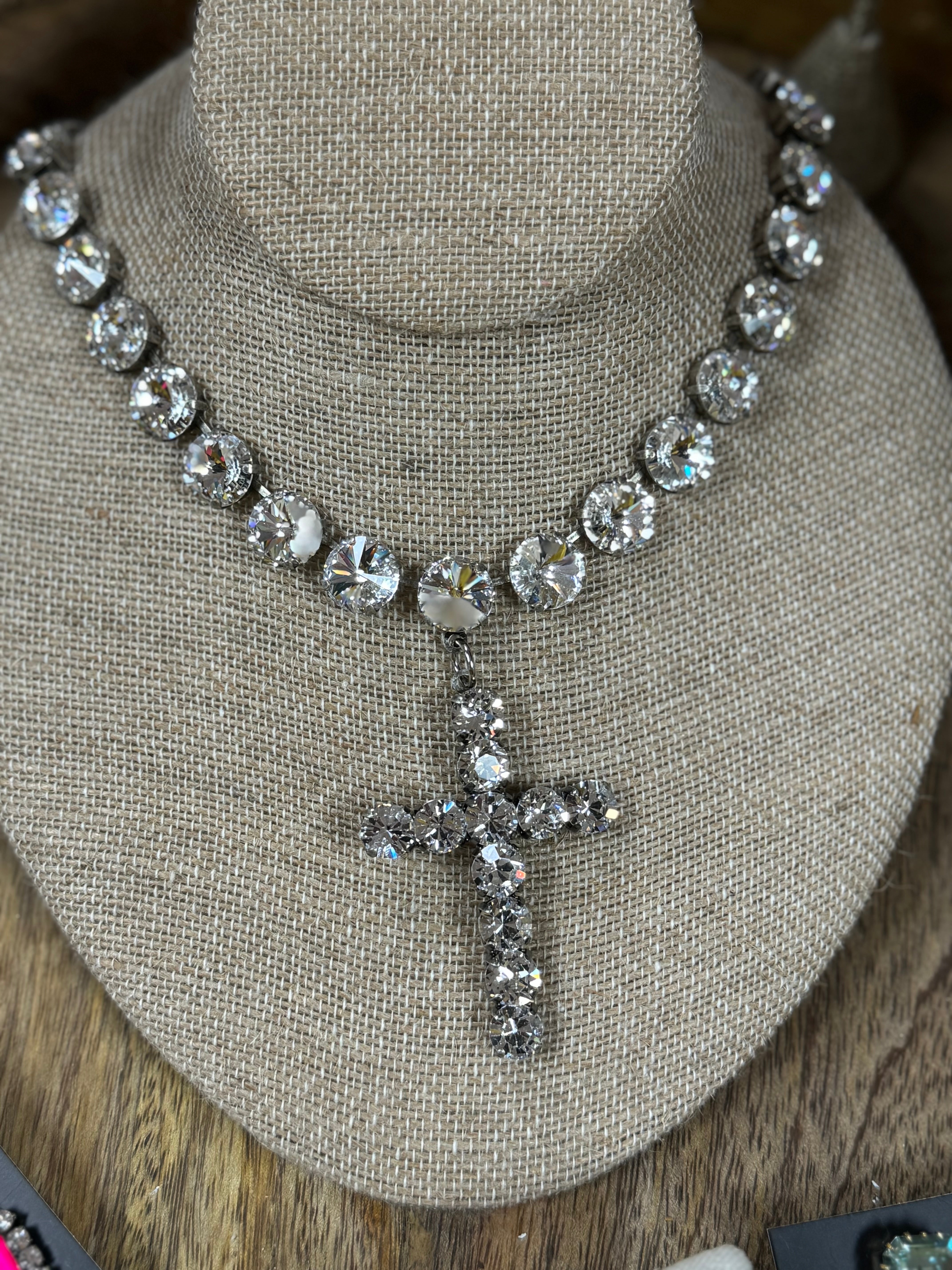 Donatella Cross Necklace