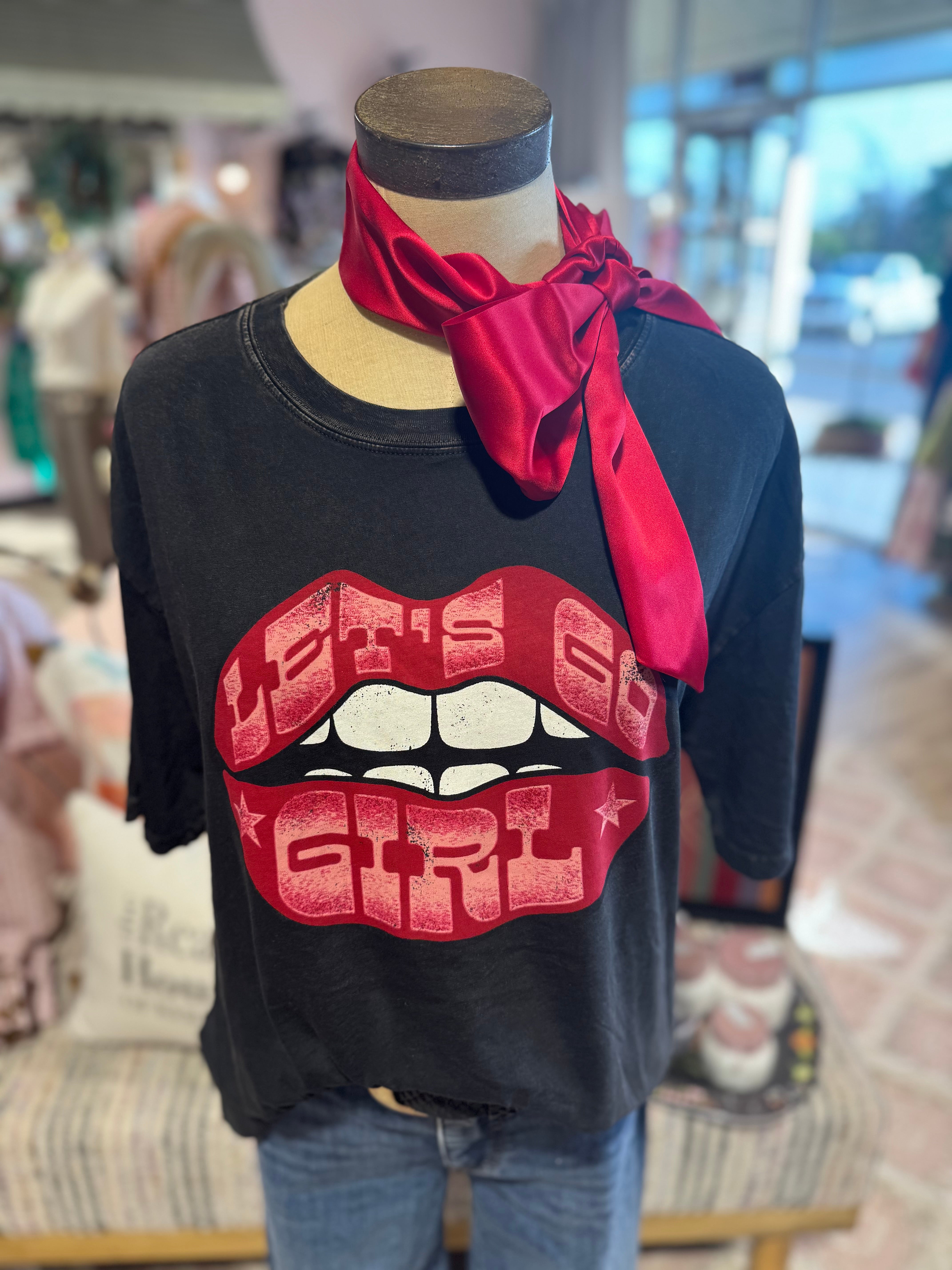 Let’s Go Girl Lips Tee
