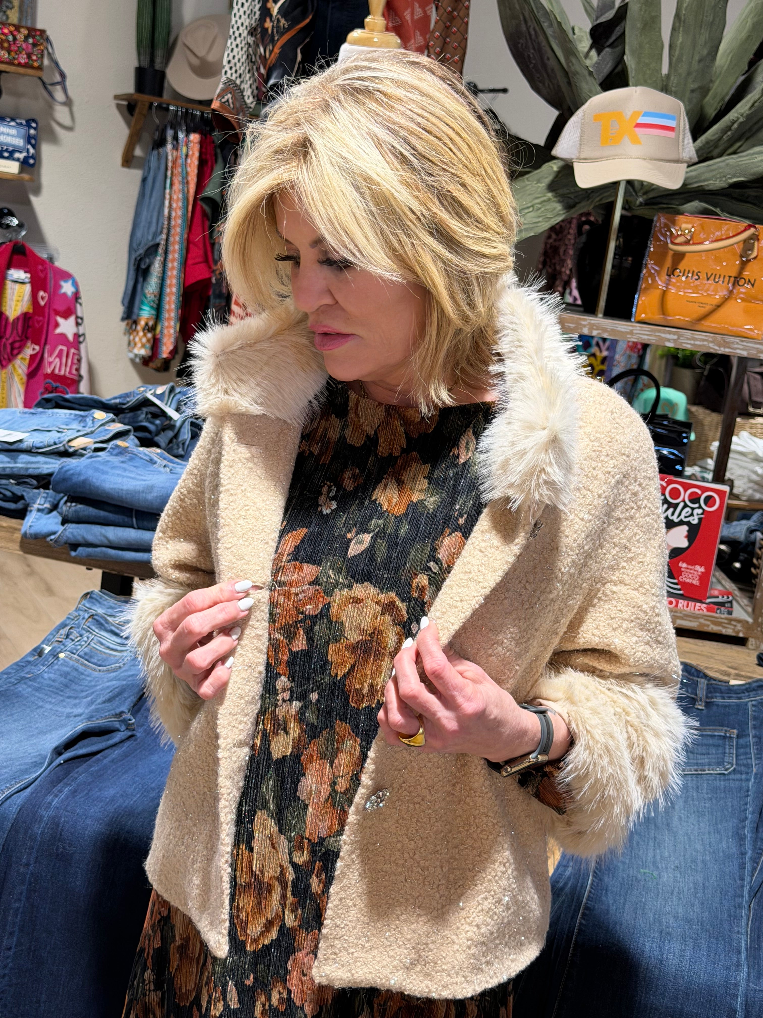 Boule Fur Trim Jacket