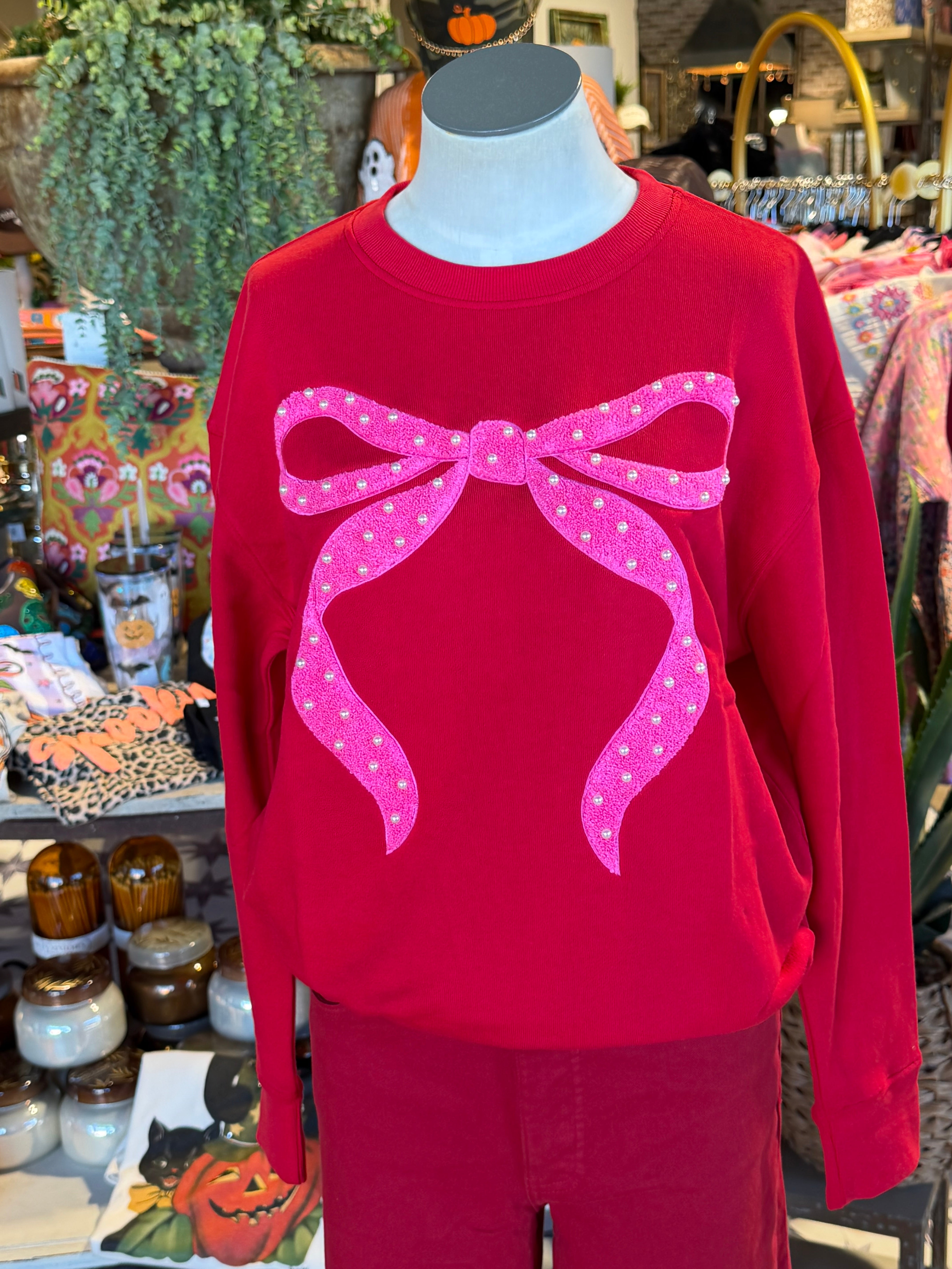 Pearlie Bow Sweatshirt