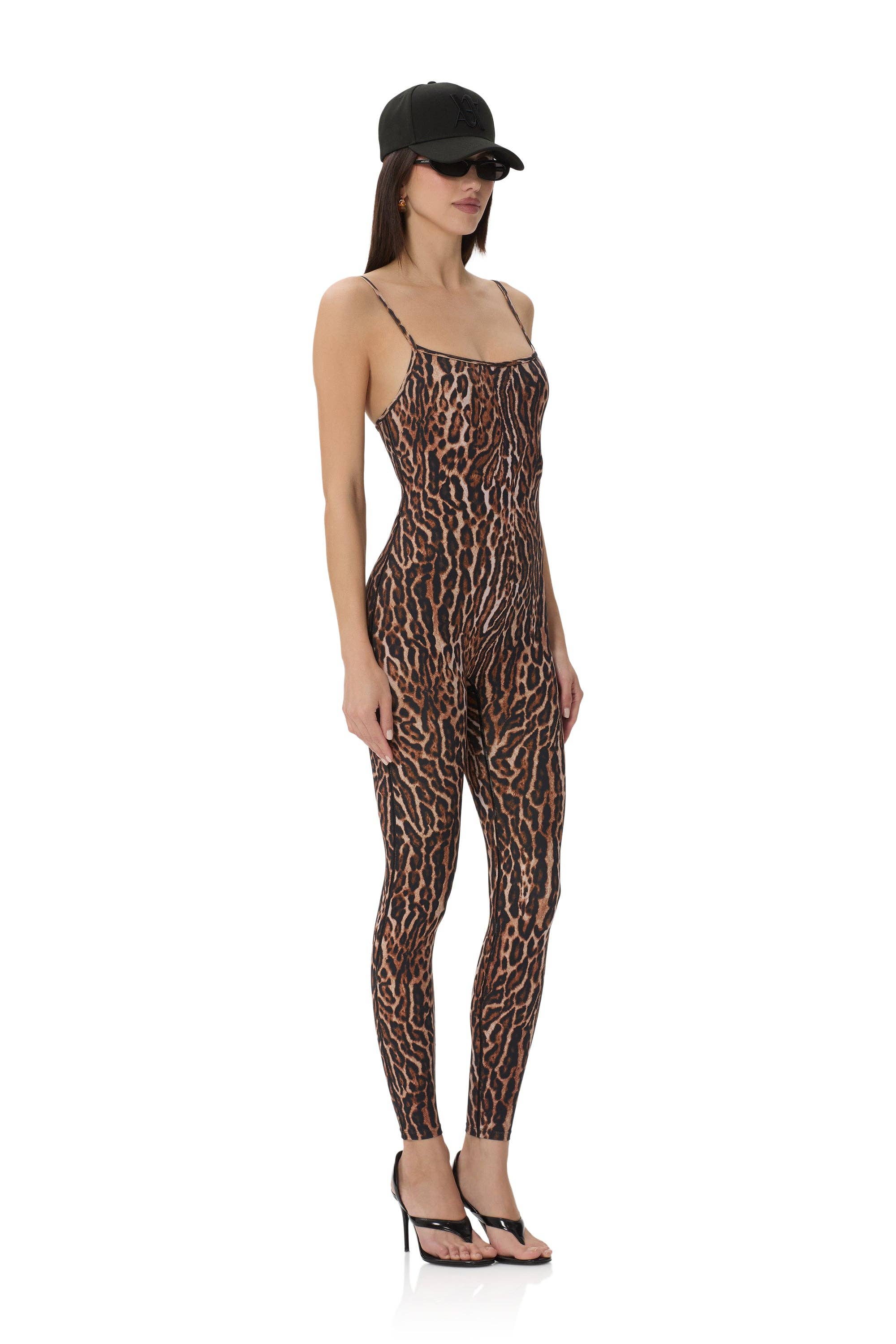Opal Catsuit - Brushed Leopard