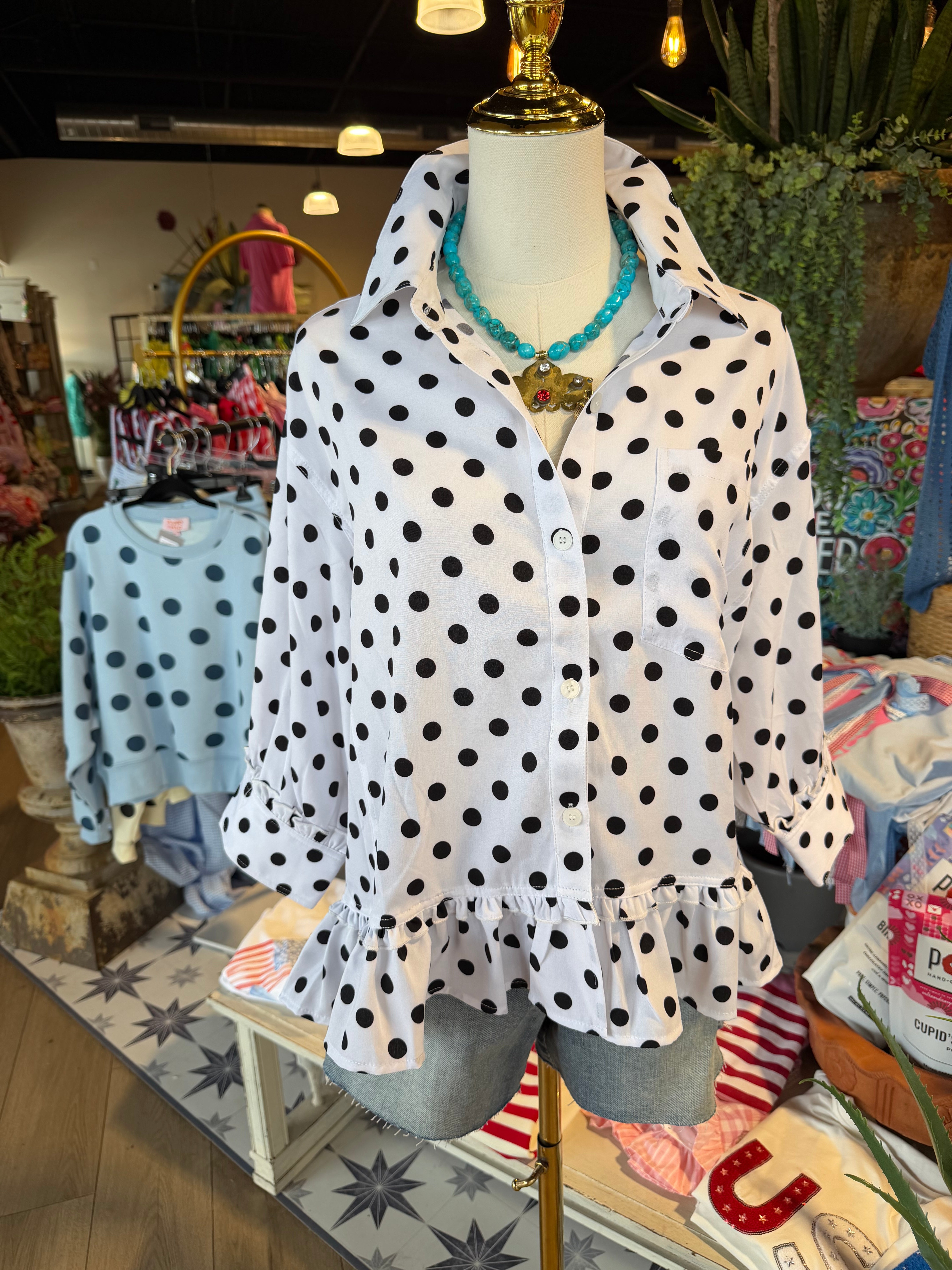 Polka Dot Alley Top