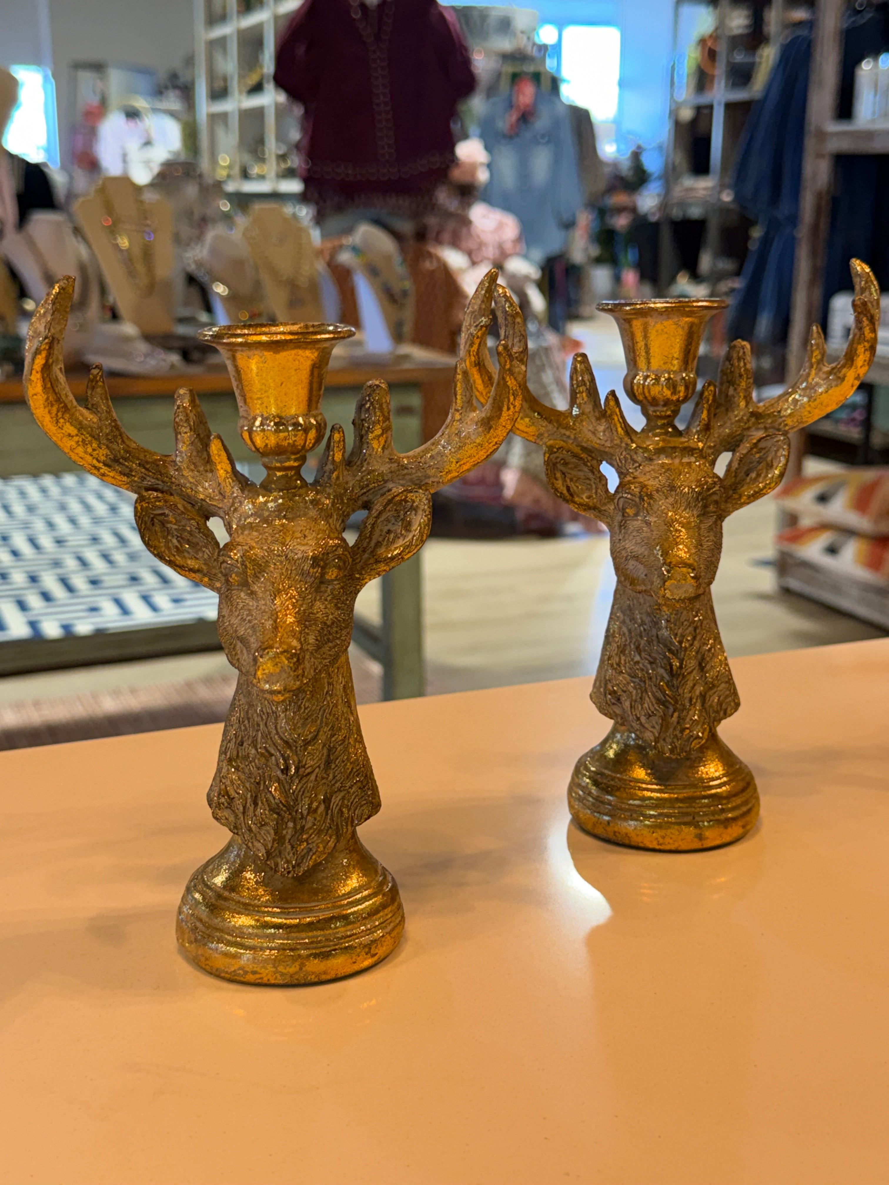 Deer Duo Candleholder