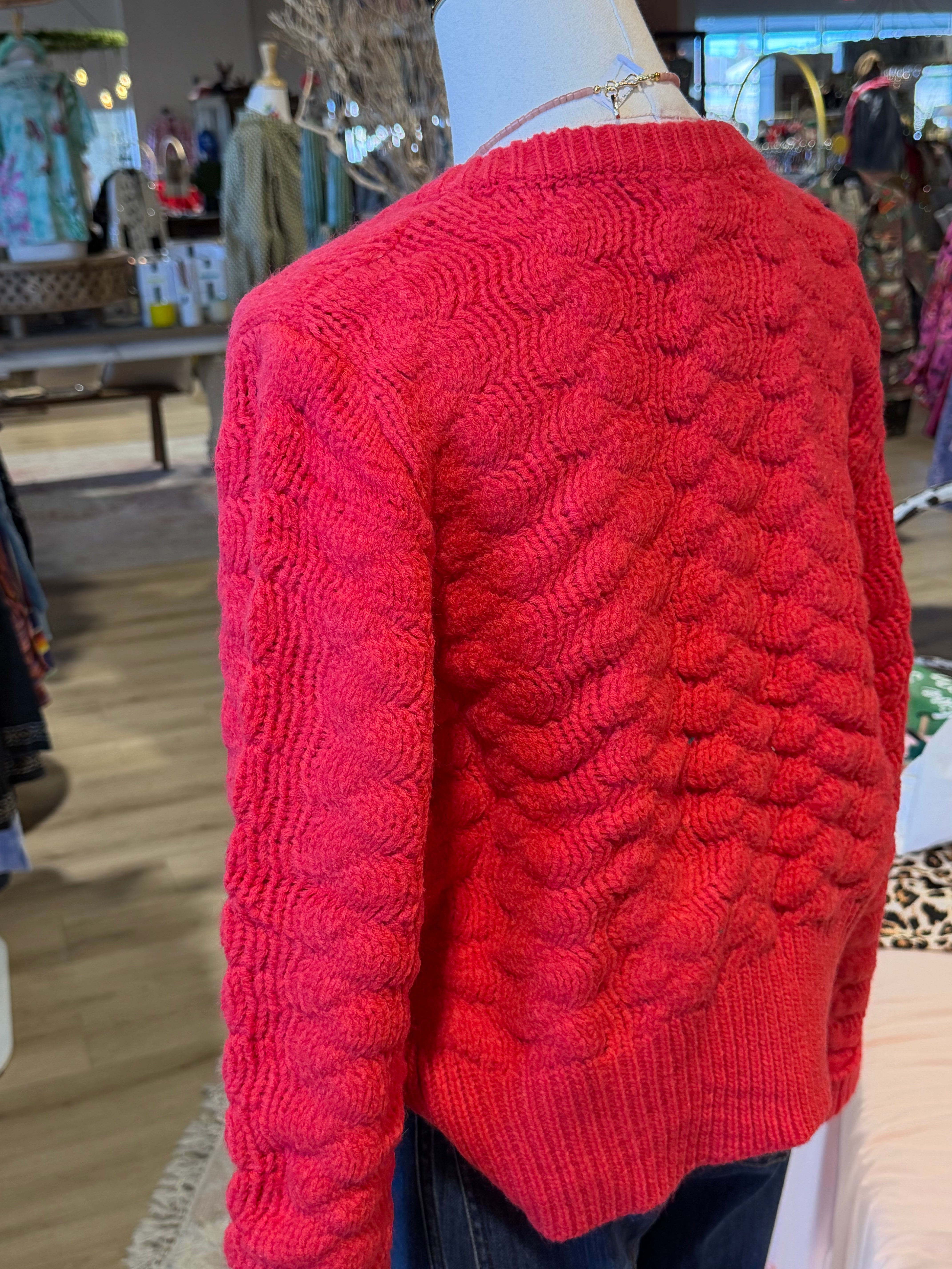 Flower Button Cardigan