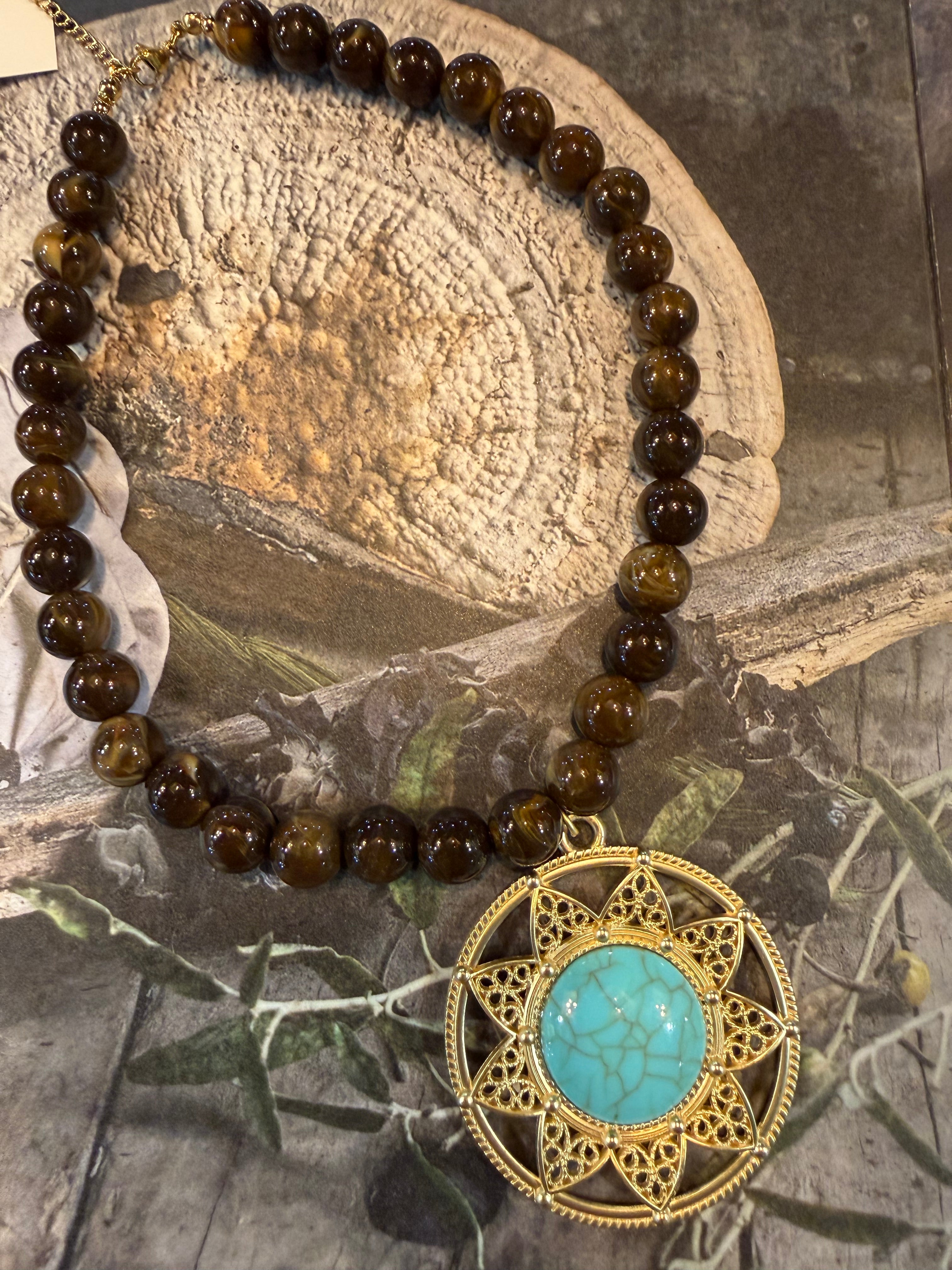 Turquoise Deco Necklace