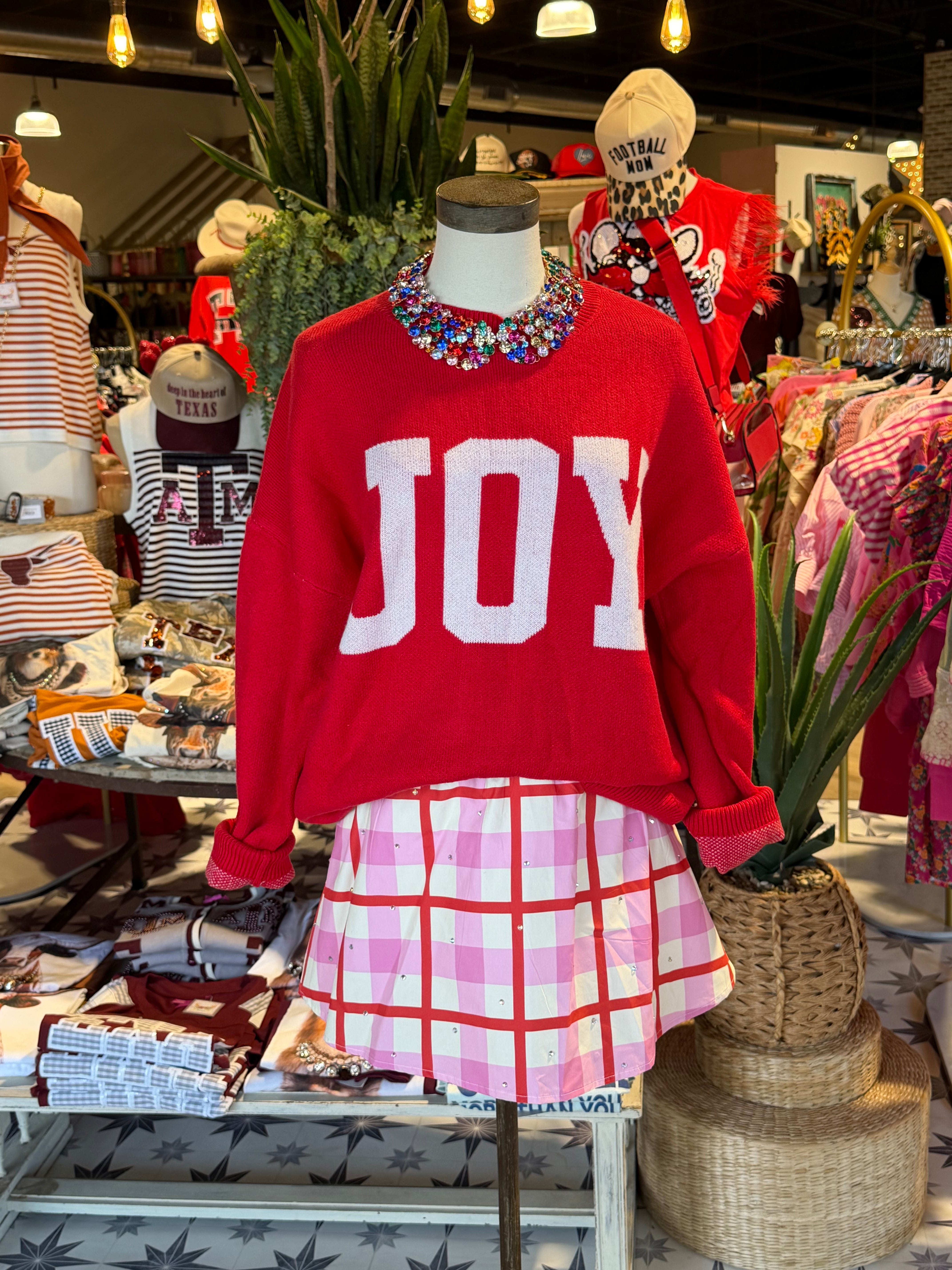 JOY Graphic Oversized Sweater