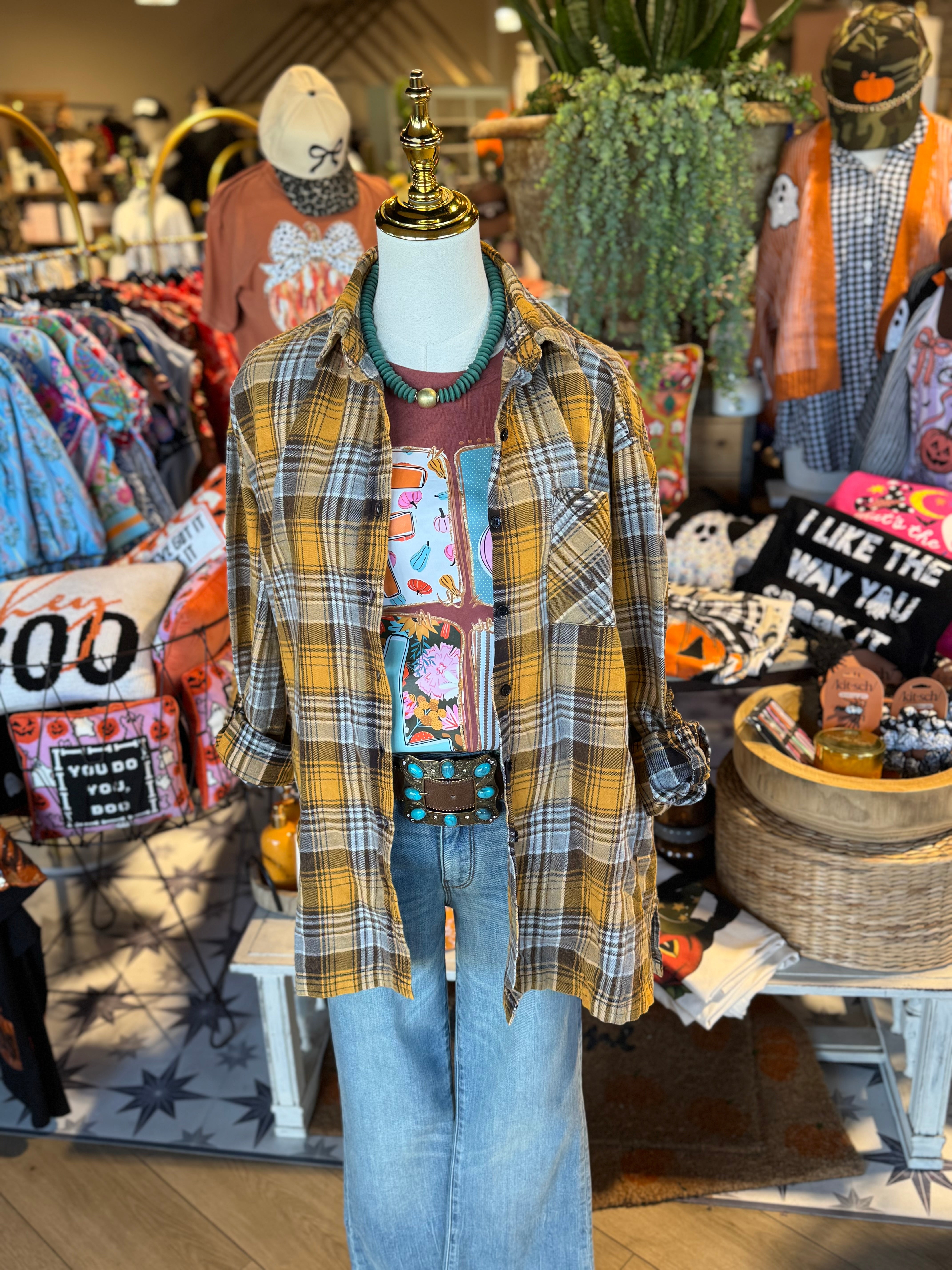 Desert Glow Flannel Top