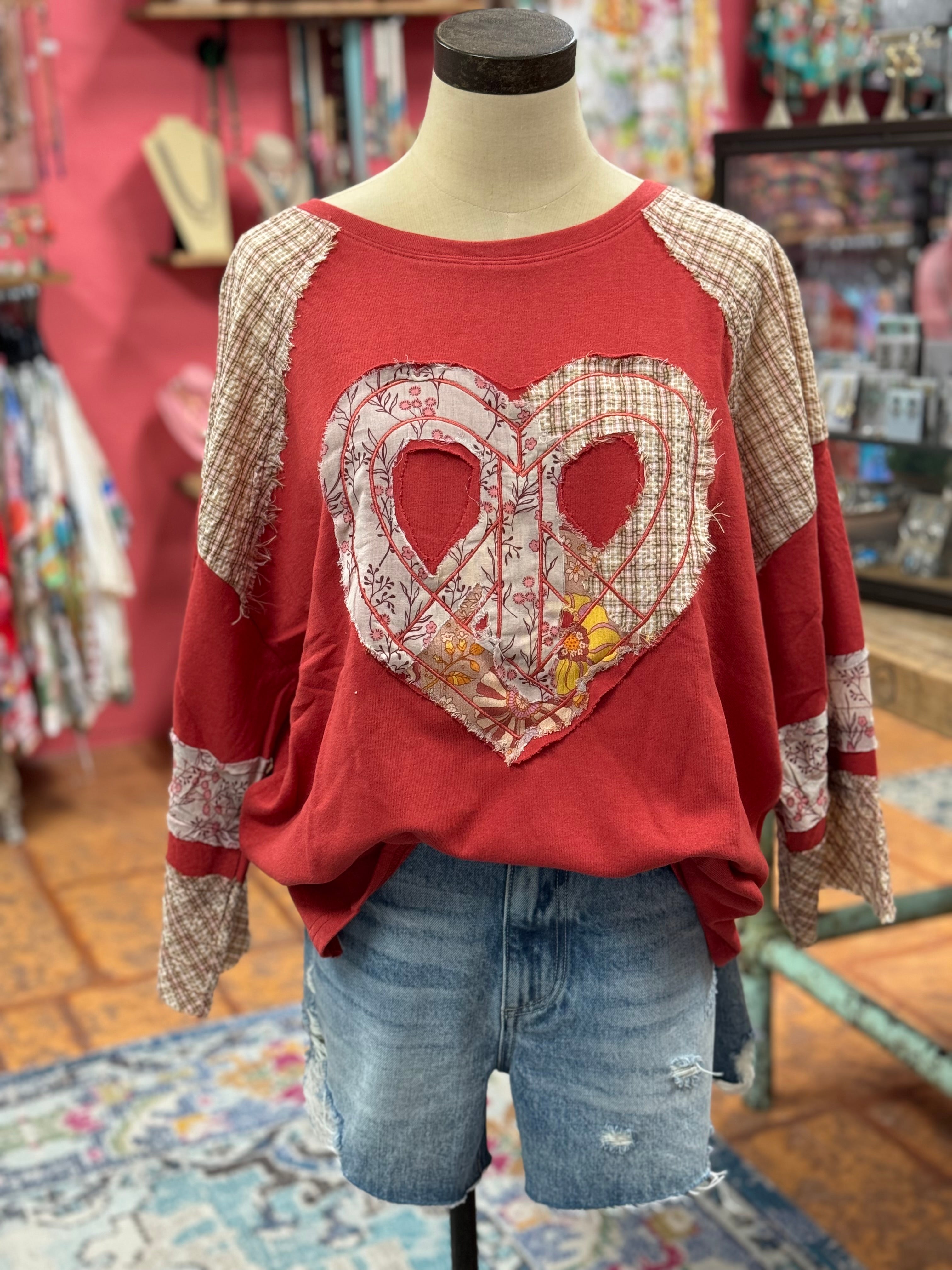 Heart Galore Patchwork Top