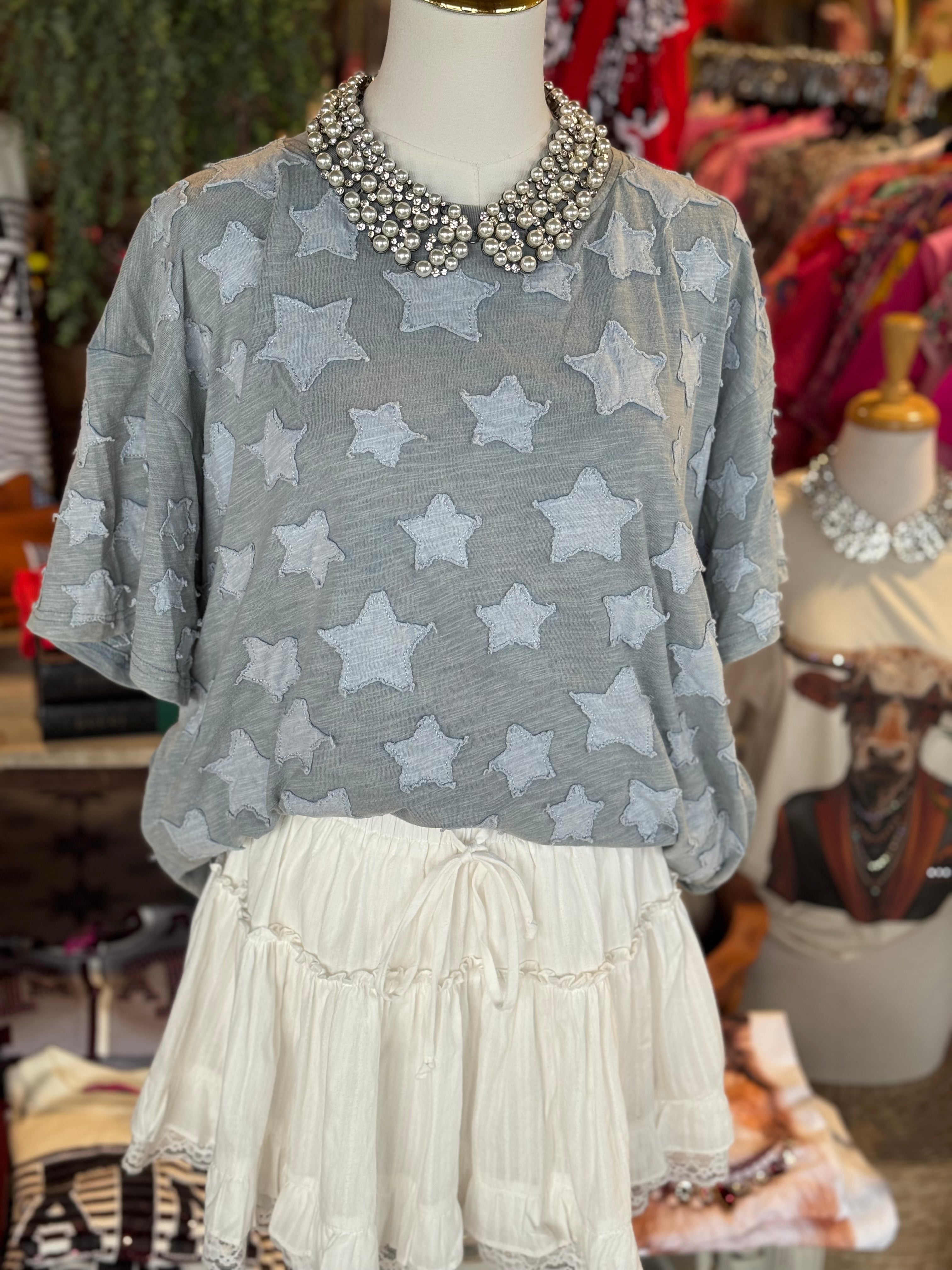 Blue  Skies Star Tee