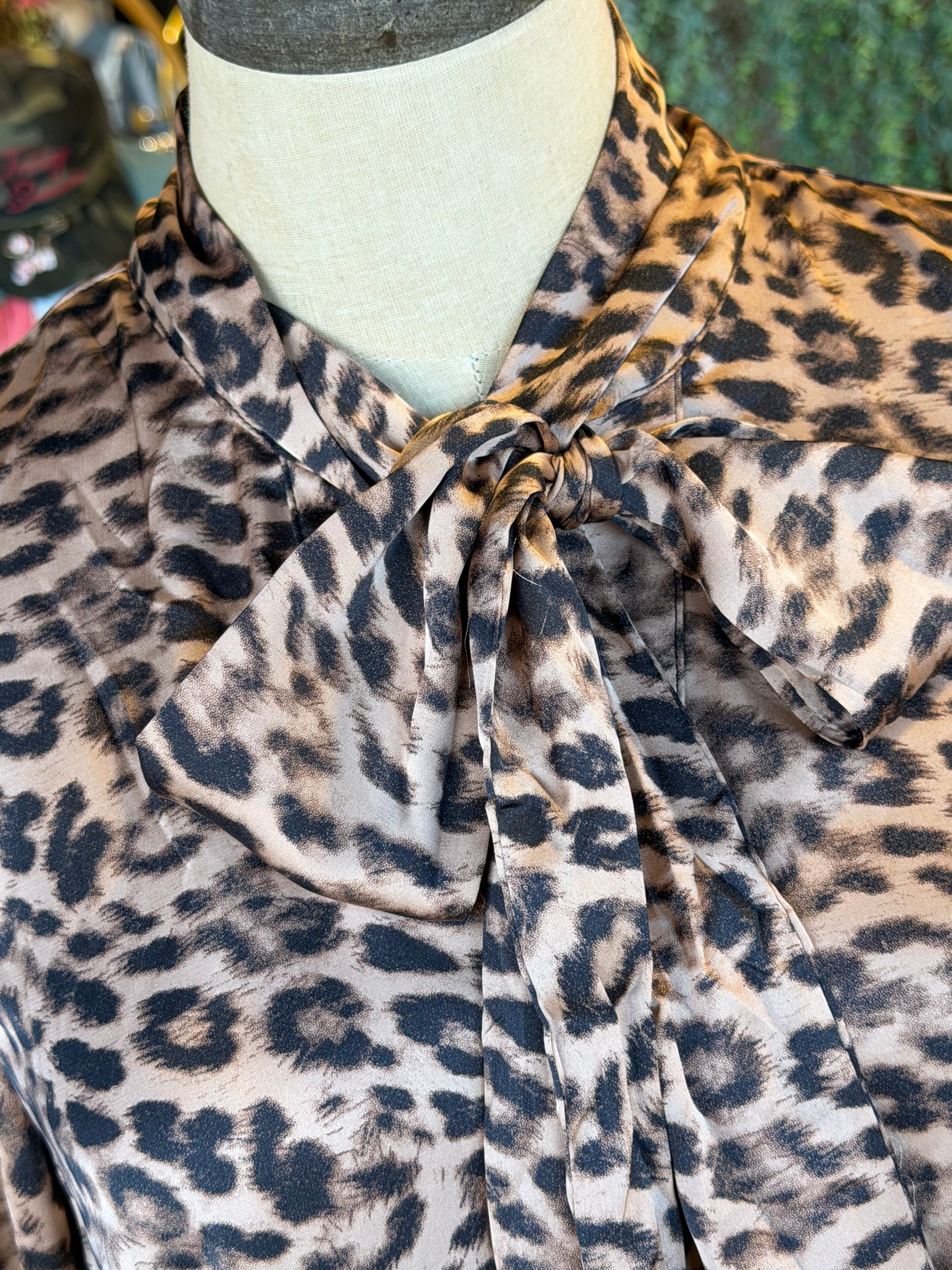 Wild Grace Leopard Blouse