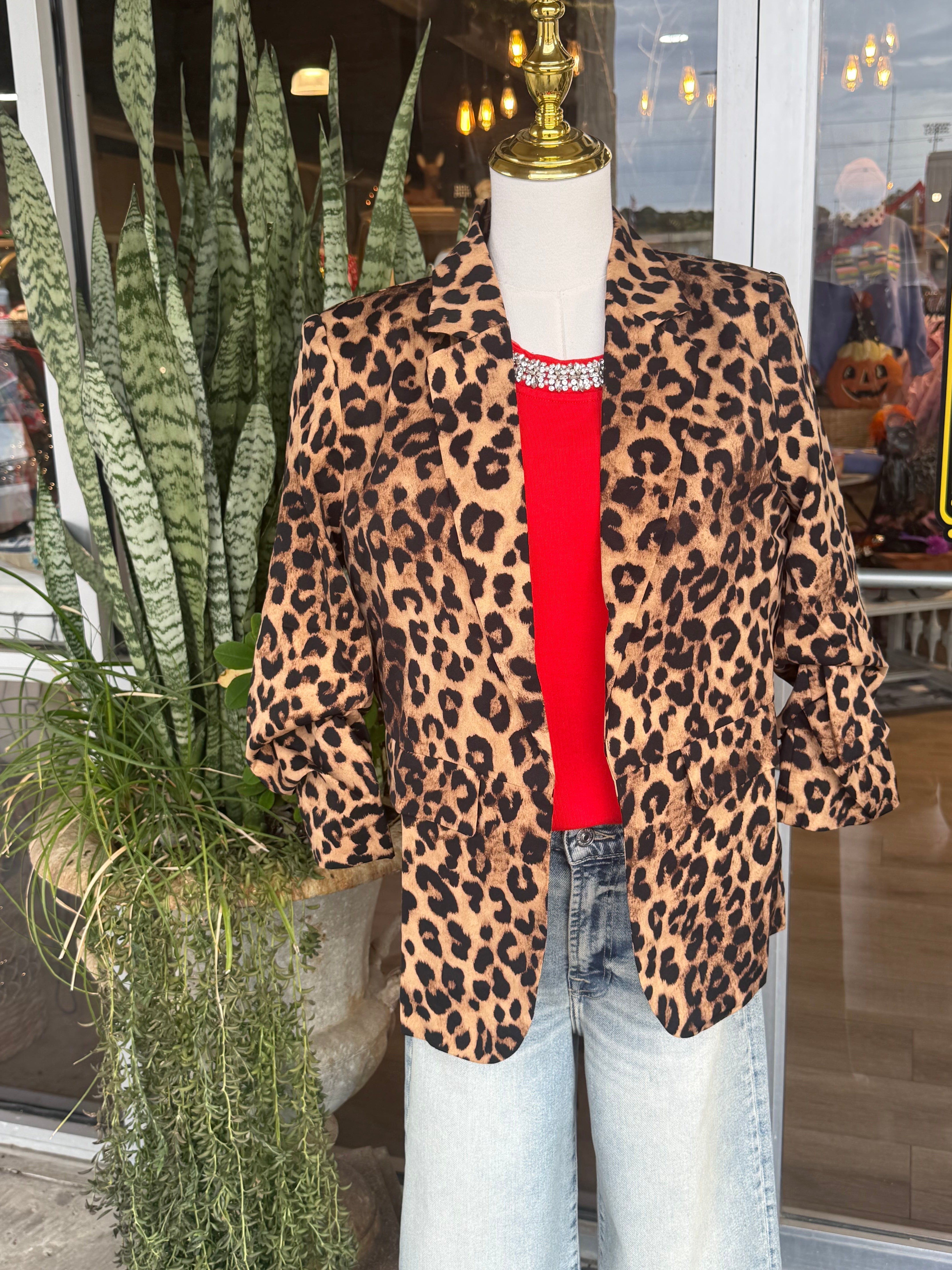 Leopard Printed Blazer