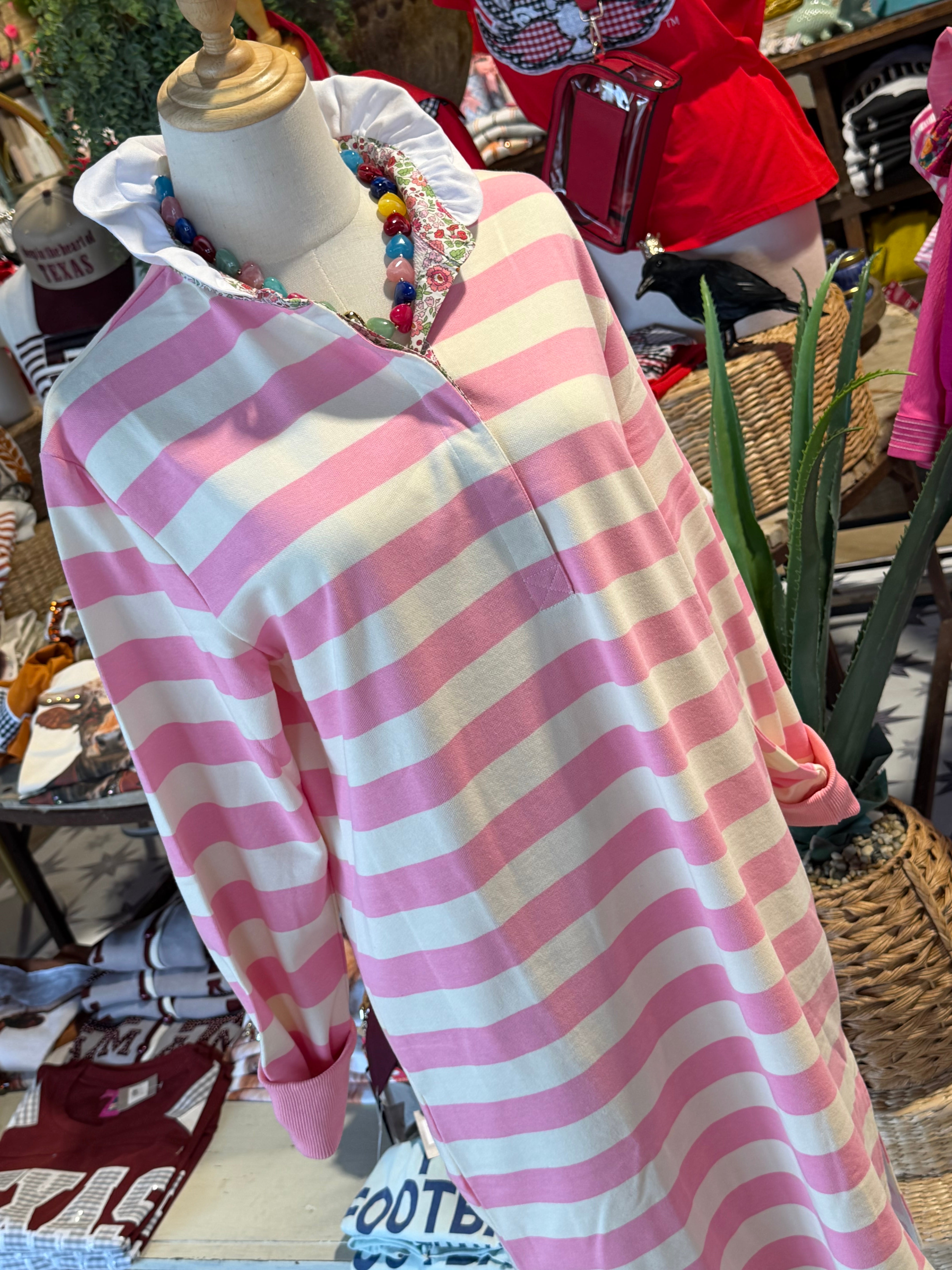 Bea Rugby Frill Collar Dress