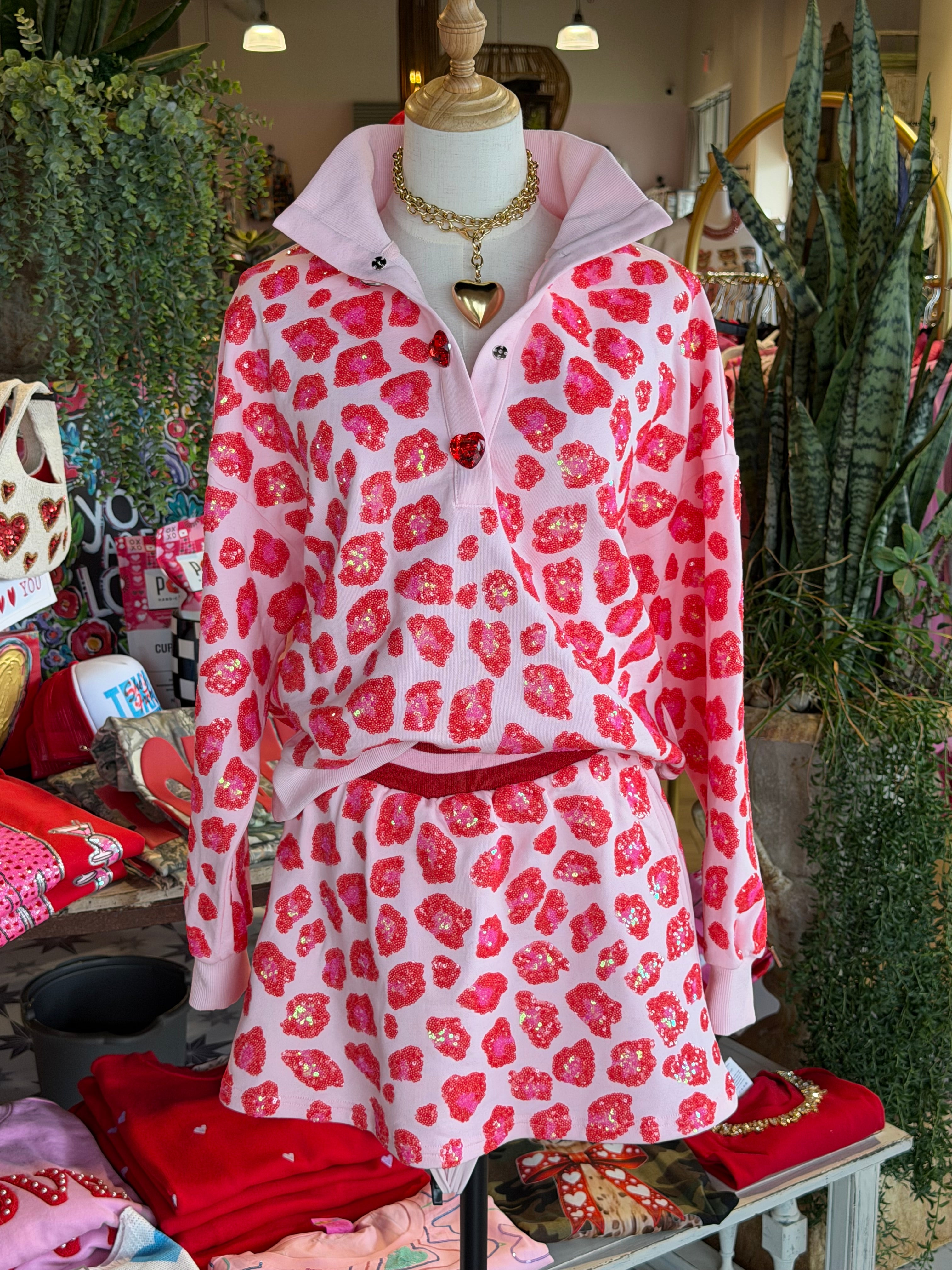 Lovely Leopard Sparkle Top