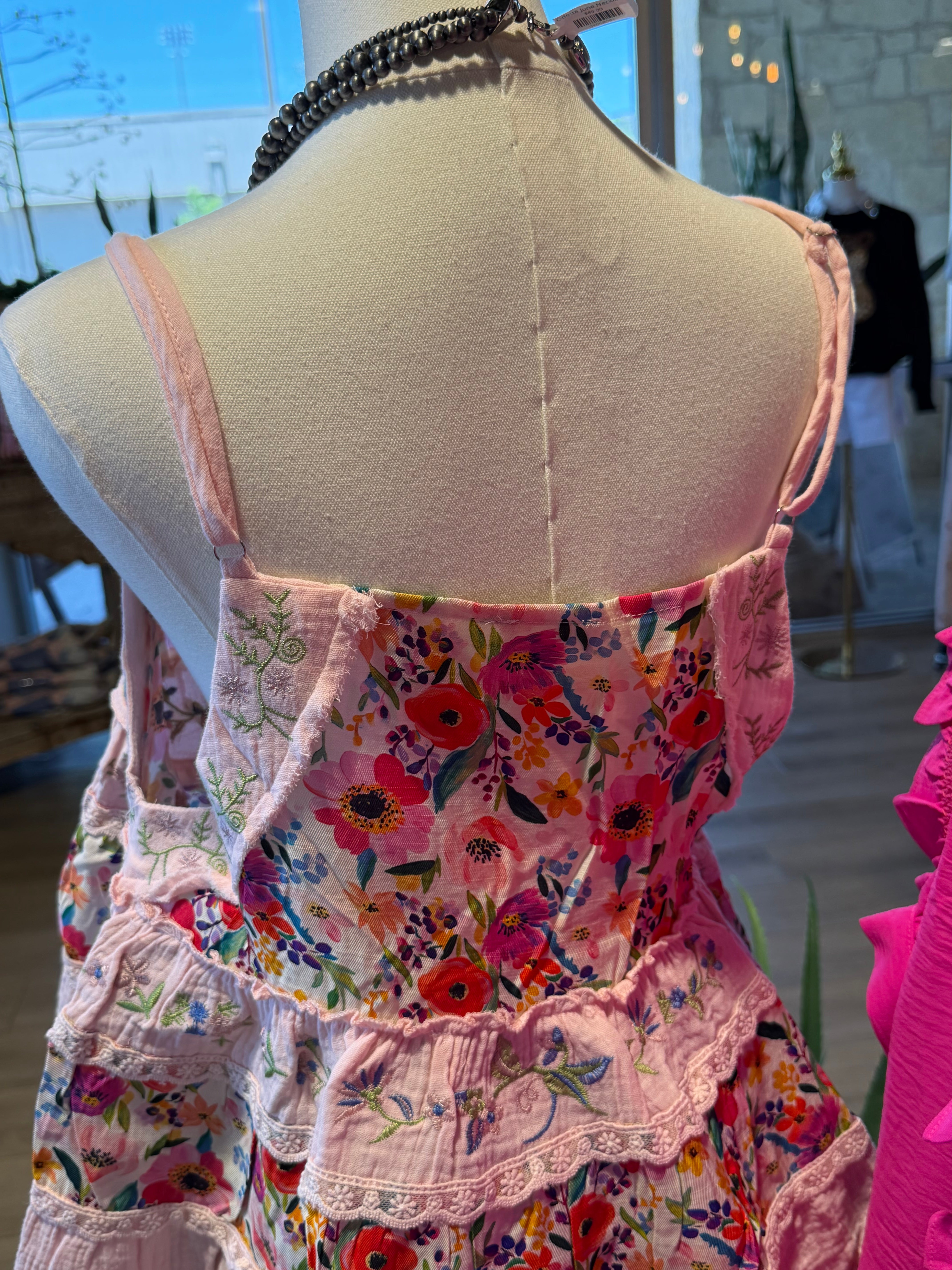 Floral Crochet Cami