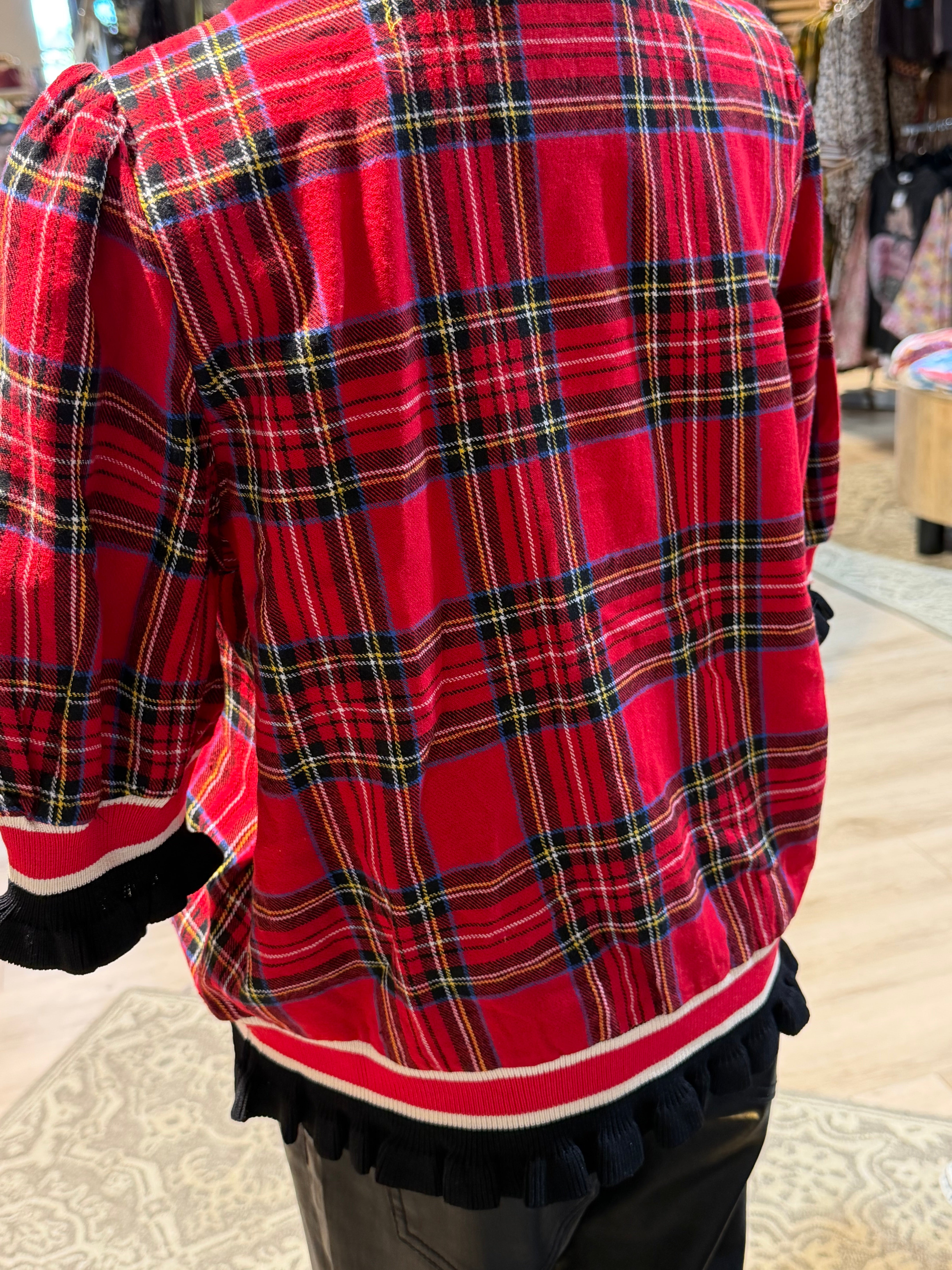 Clara Plaid Top
