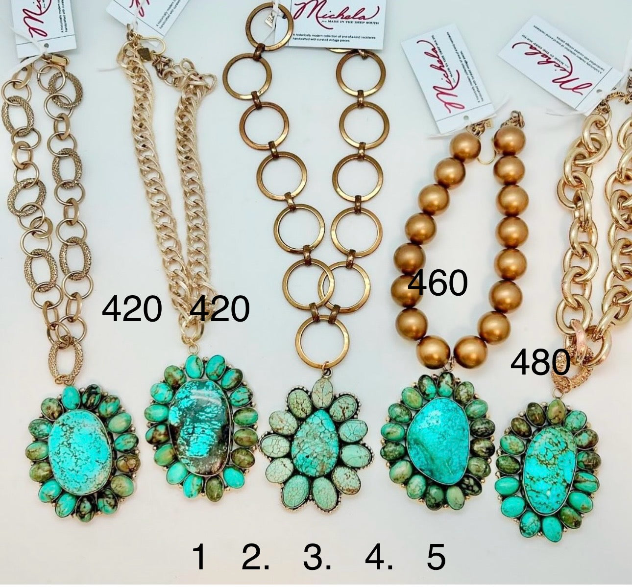 Turquoise Statement Necklaces-MITDS