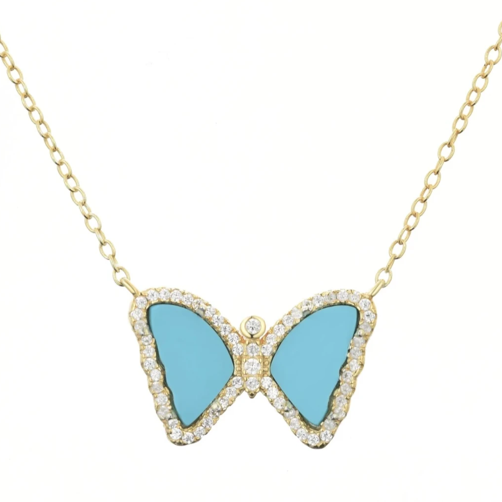 Opal Butterfly Necklaces (Styles)
