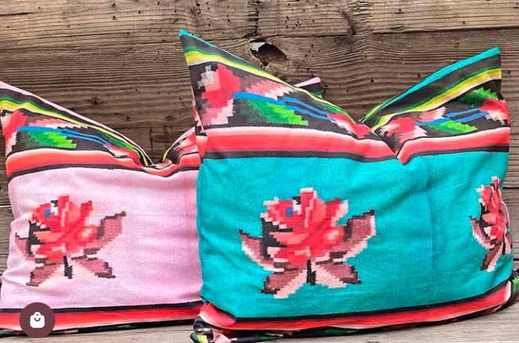 Serape Rose Pillows