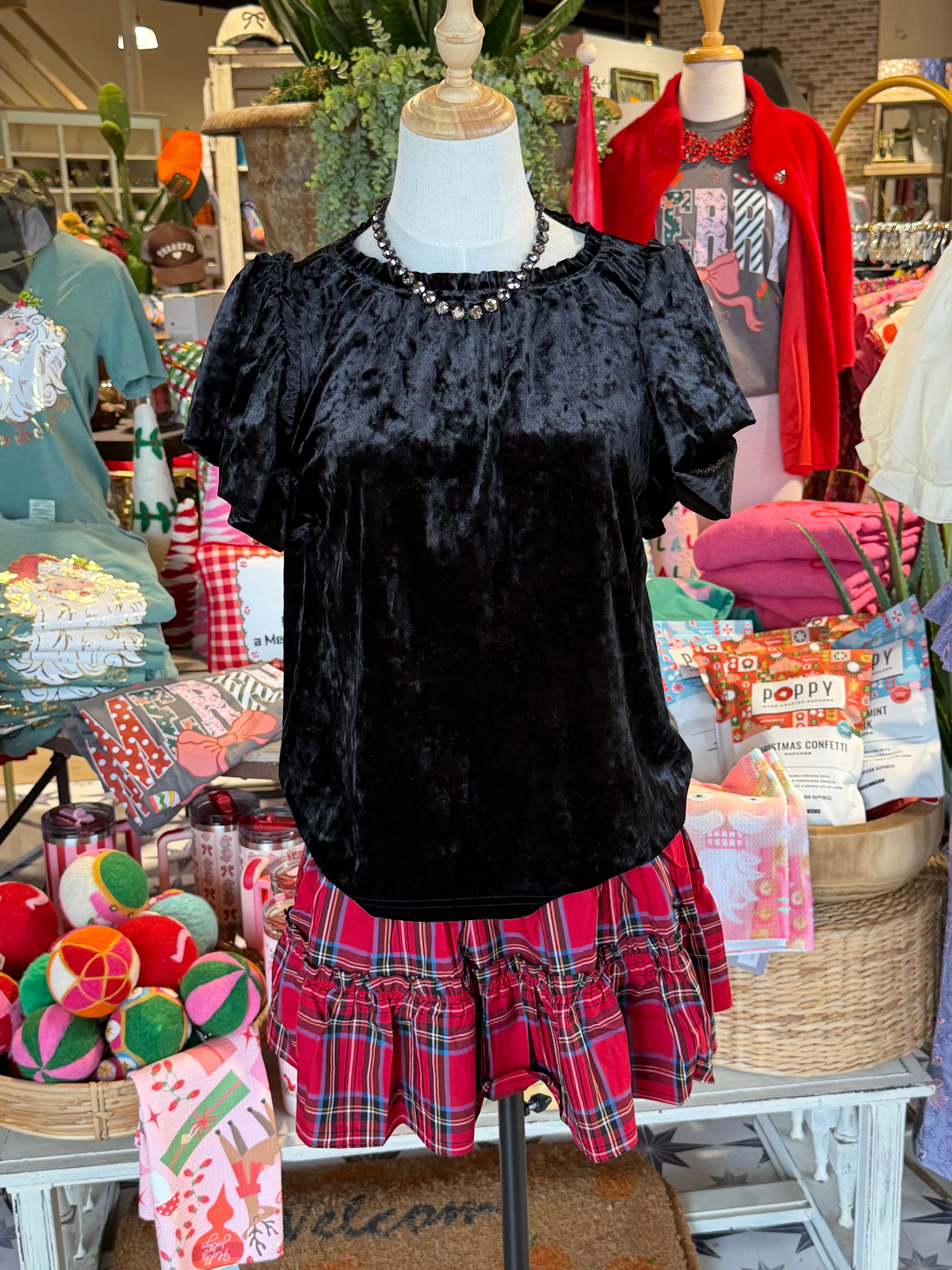 Florence Velvet Top￼