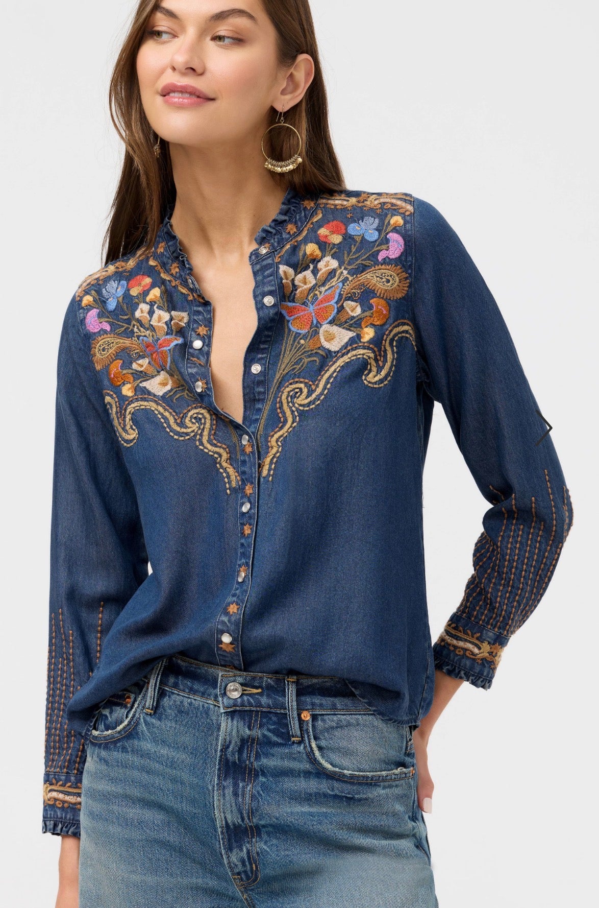 Durago Ruffle Neck Shirt