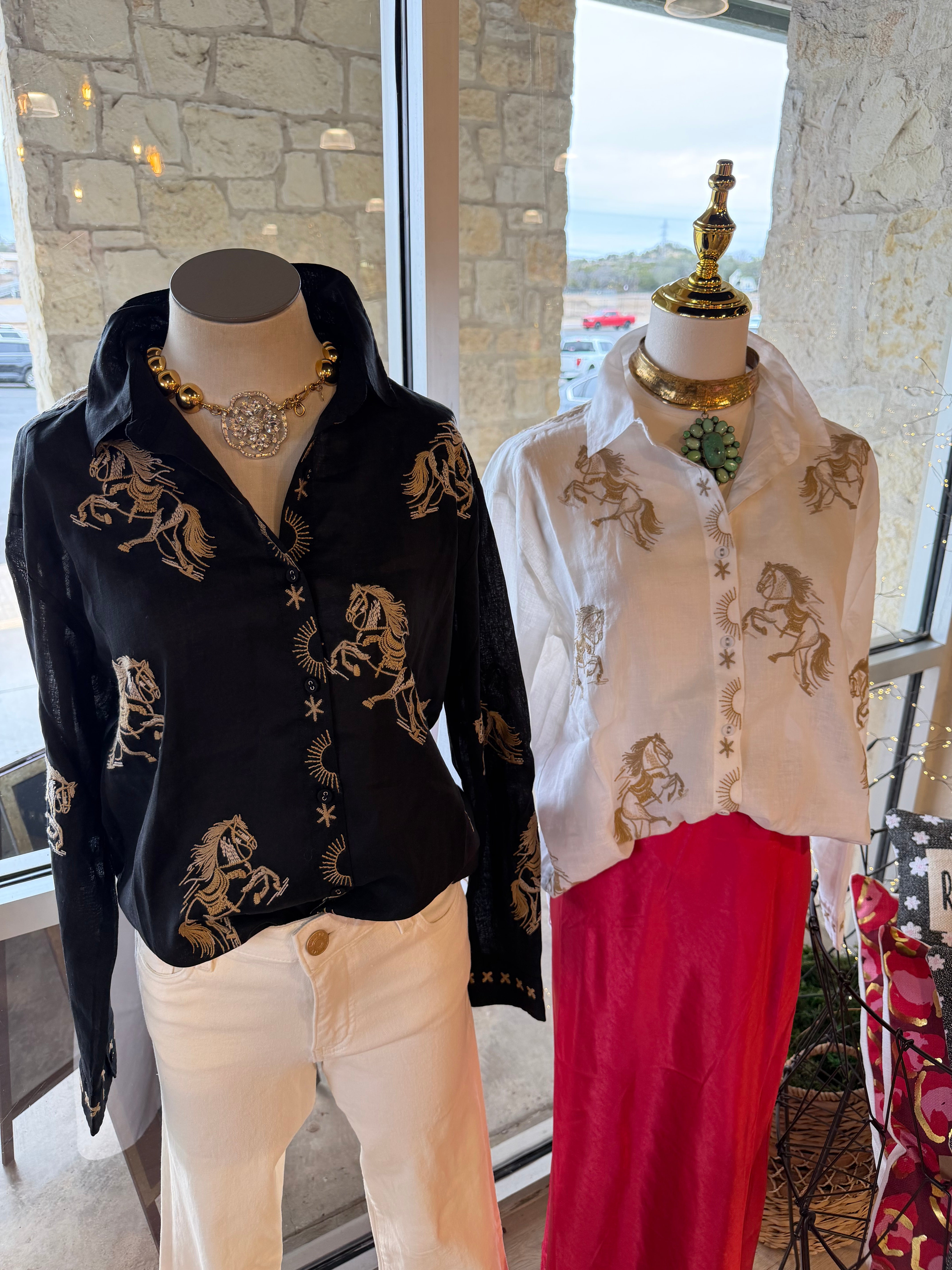 Cheval White Oversized Shirt