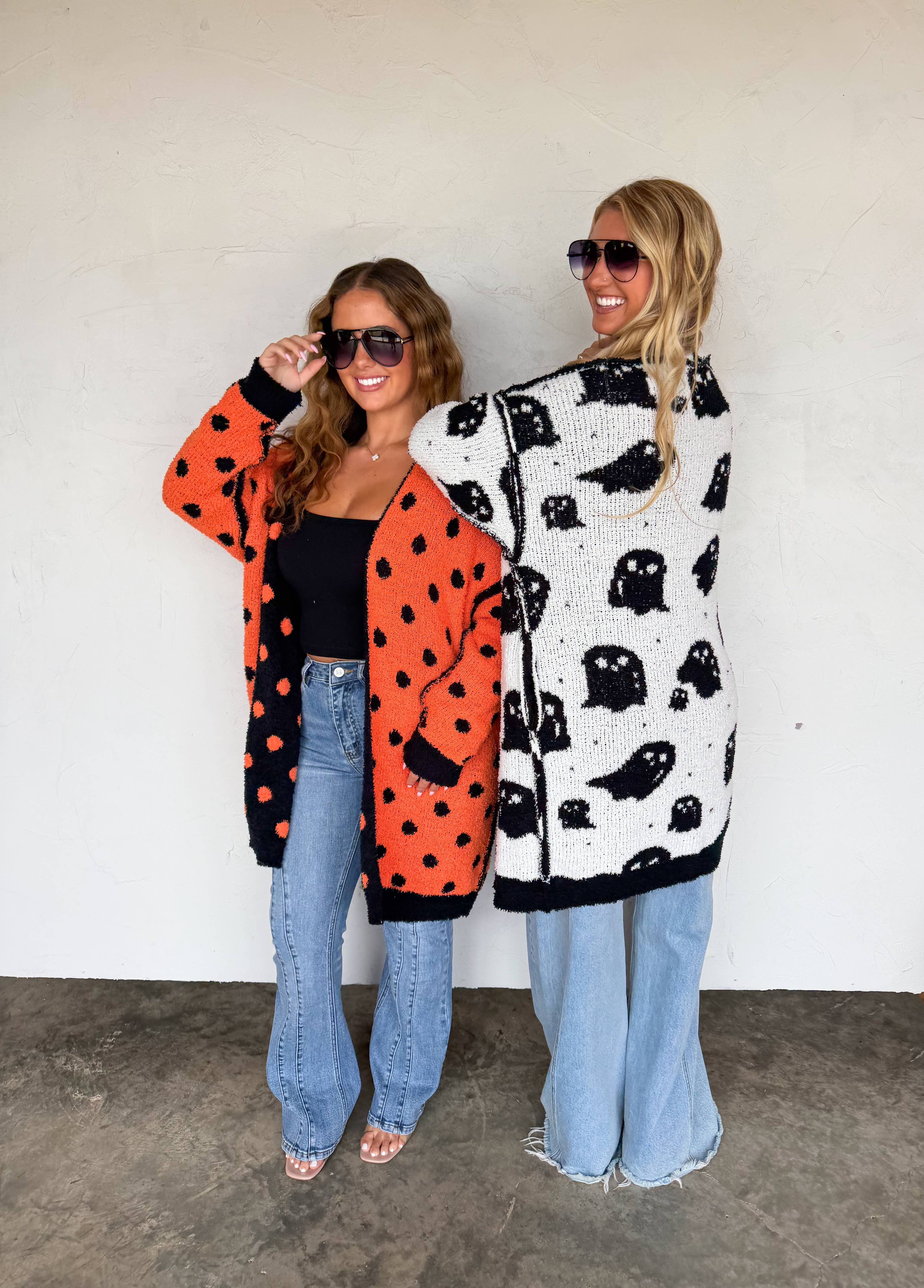 BOO CREW REVERSIBLE CLOUD CARDIGAN 3 colors