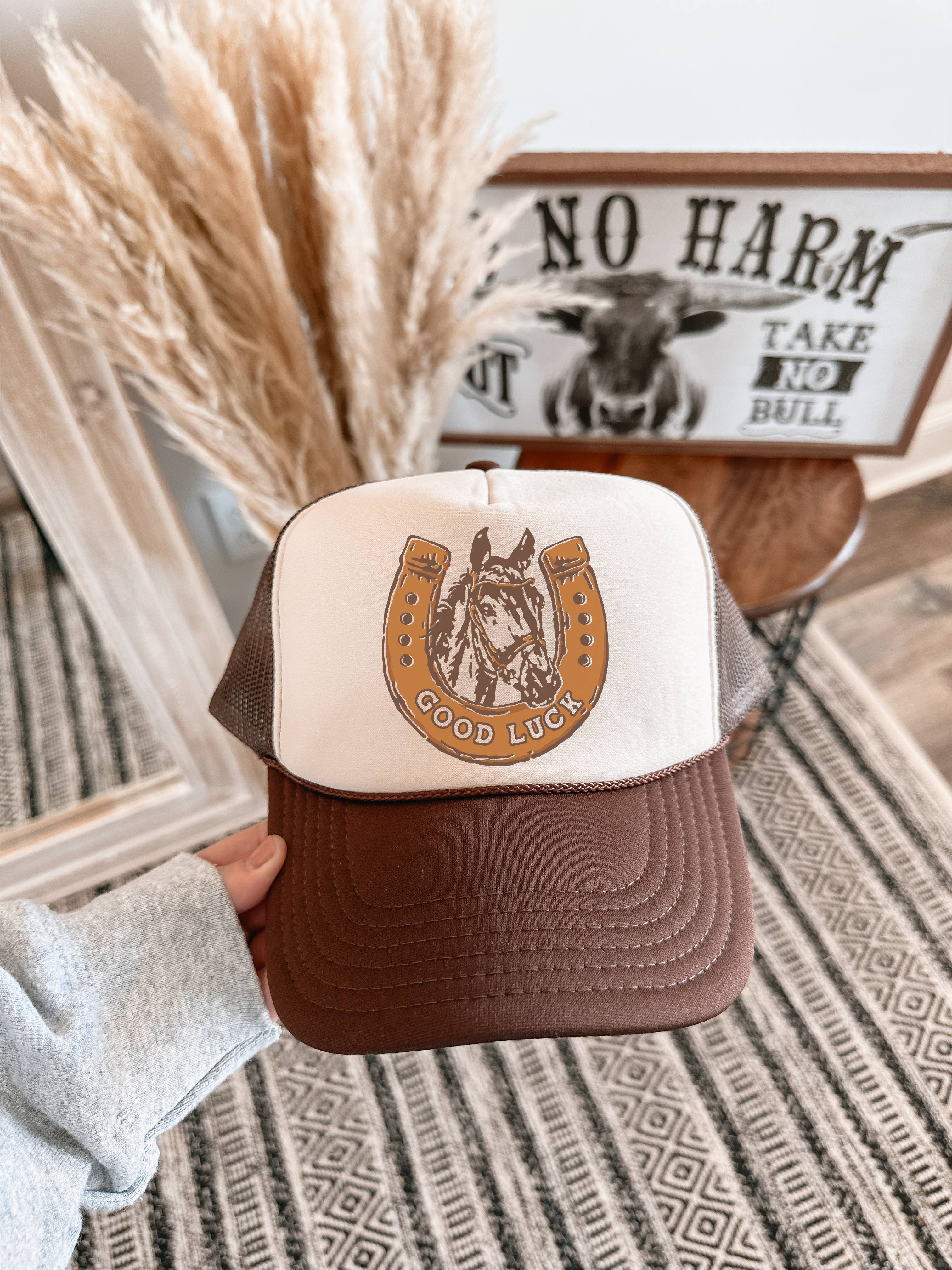Good Luck Pony Trucker Hat