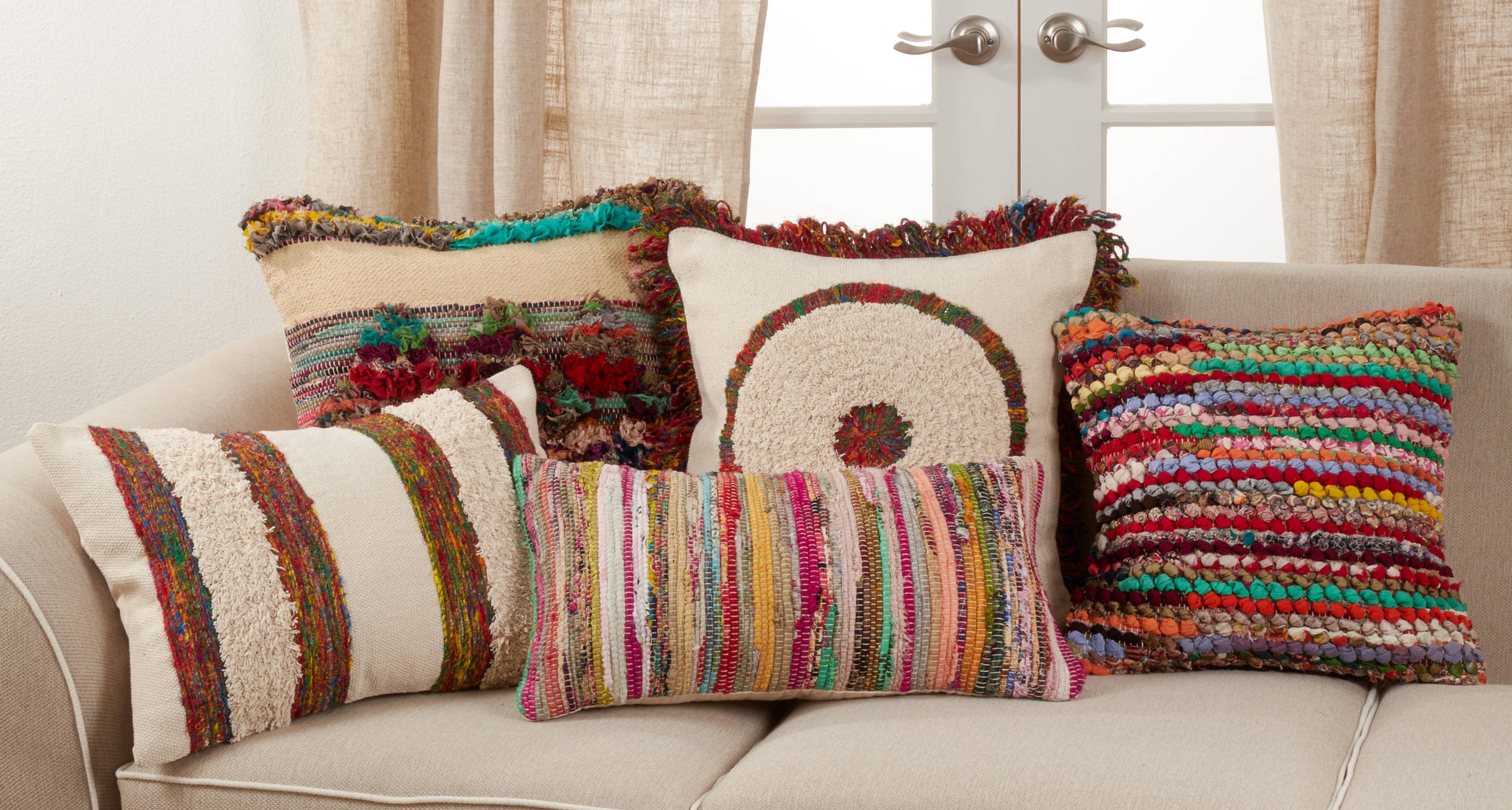 Chindi Throw Pillow