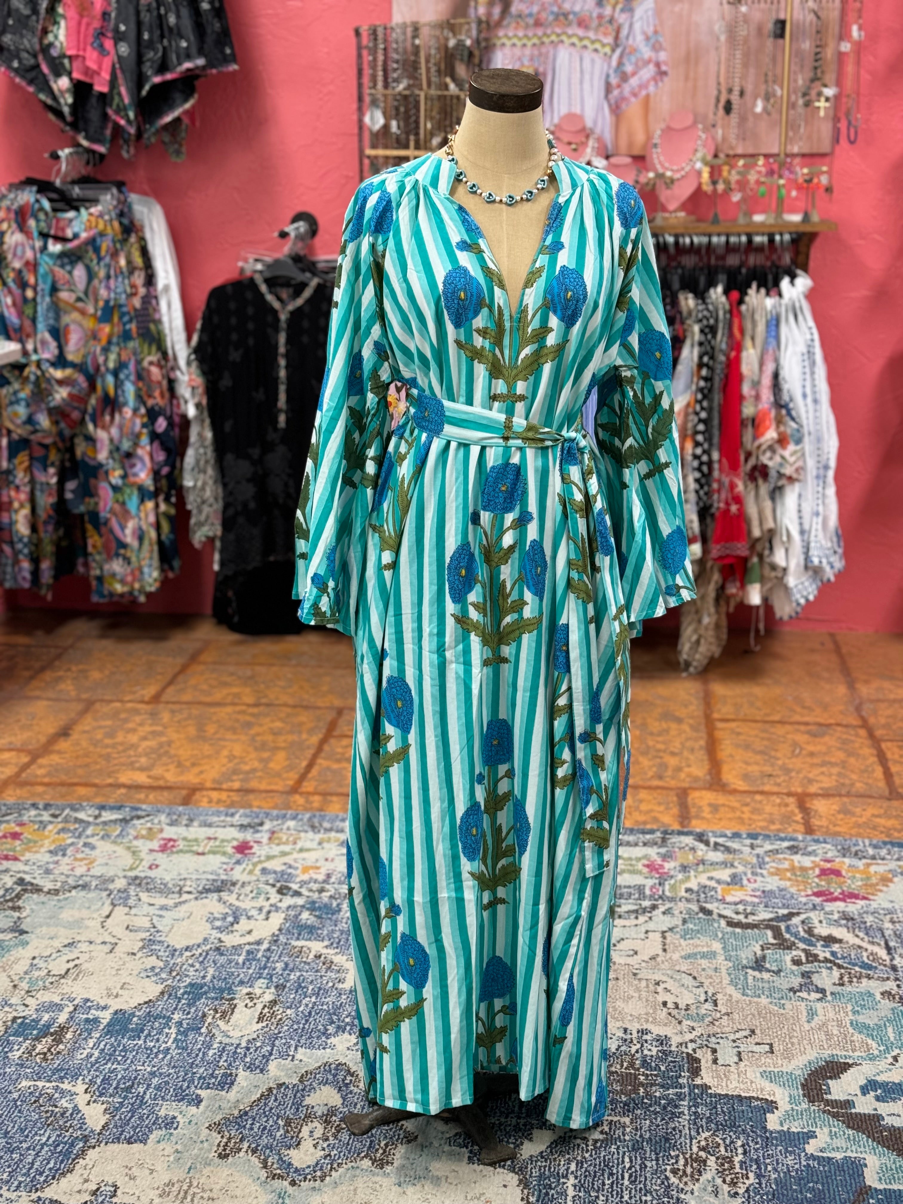 Turquoise Seaside Caftan