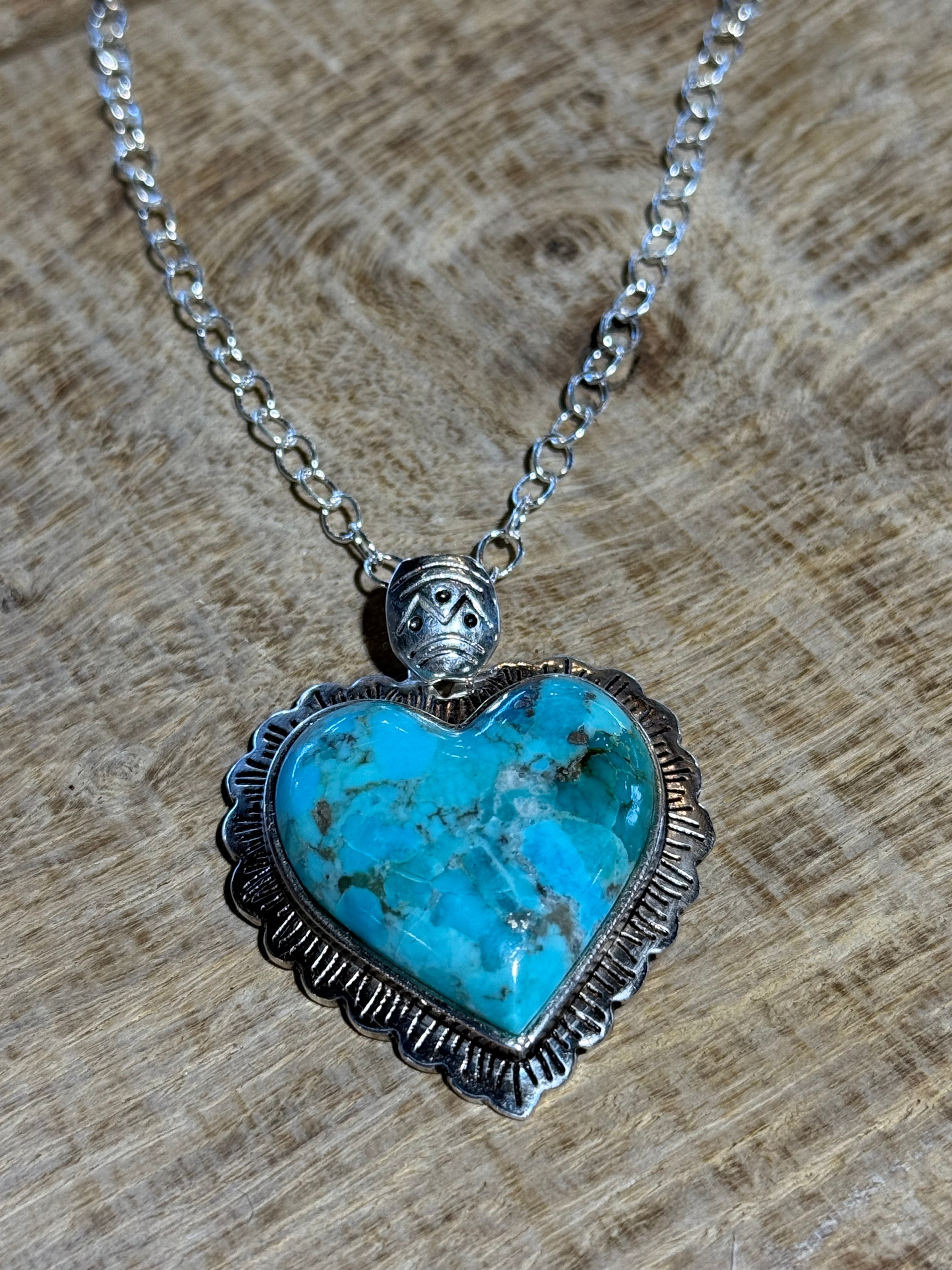 Turquoise Heart Necklace