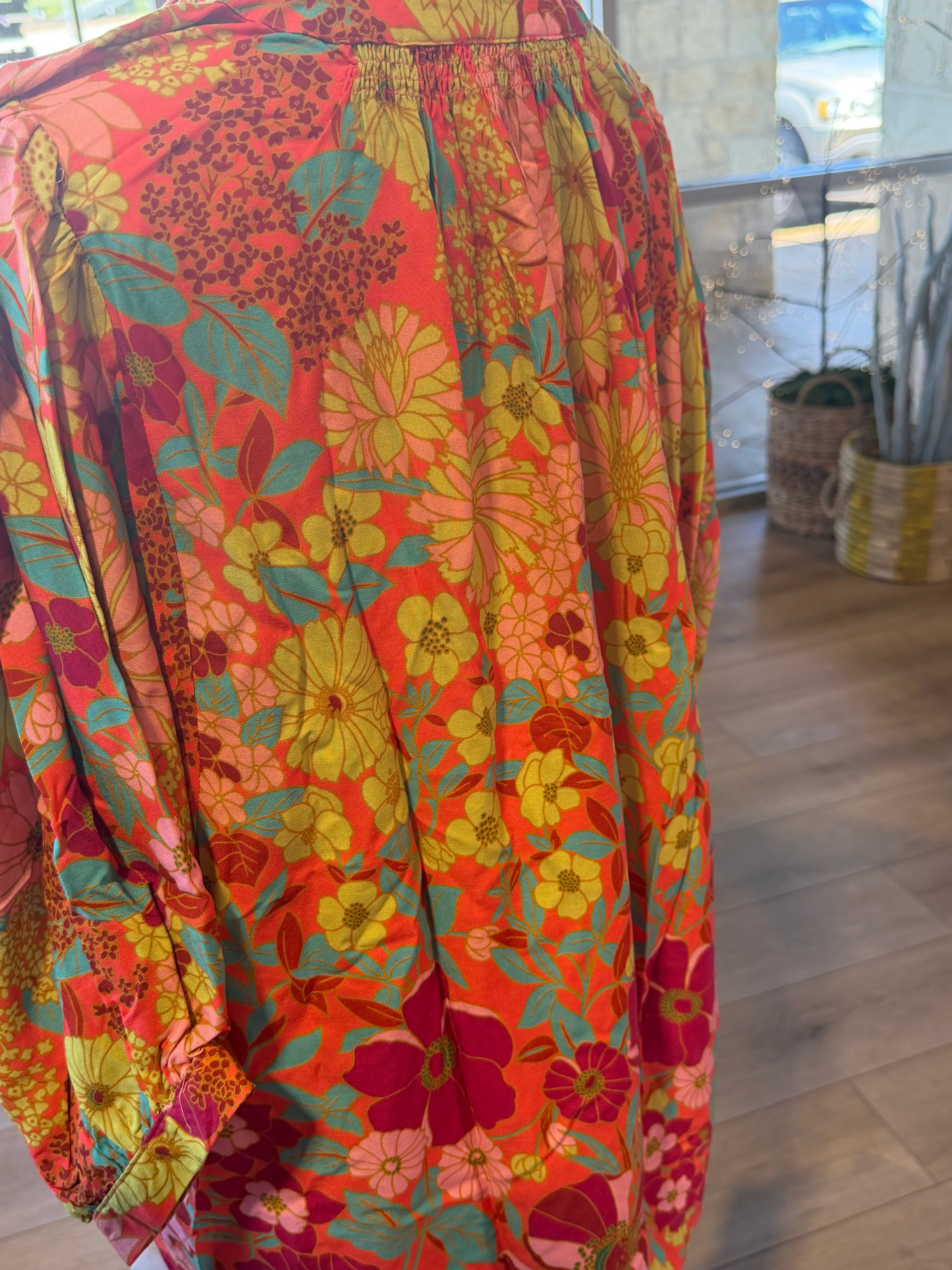 Zinnia Floral Top