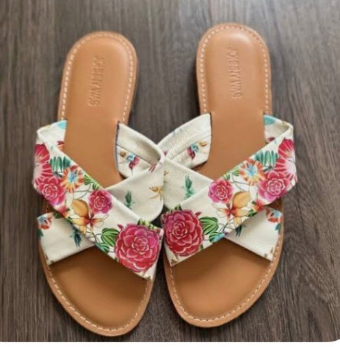 Andra Floral Sandals