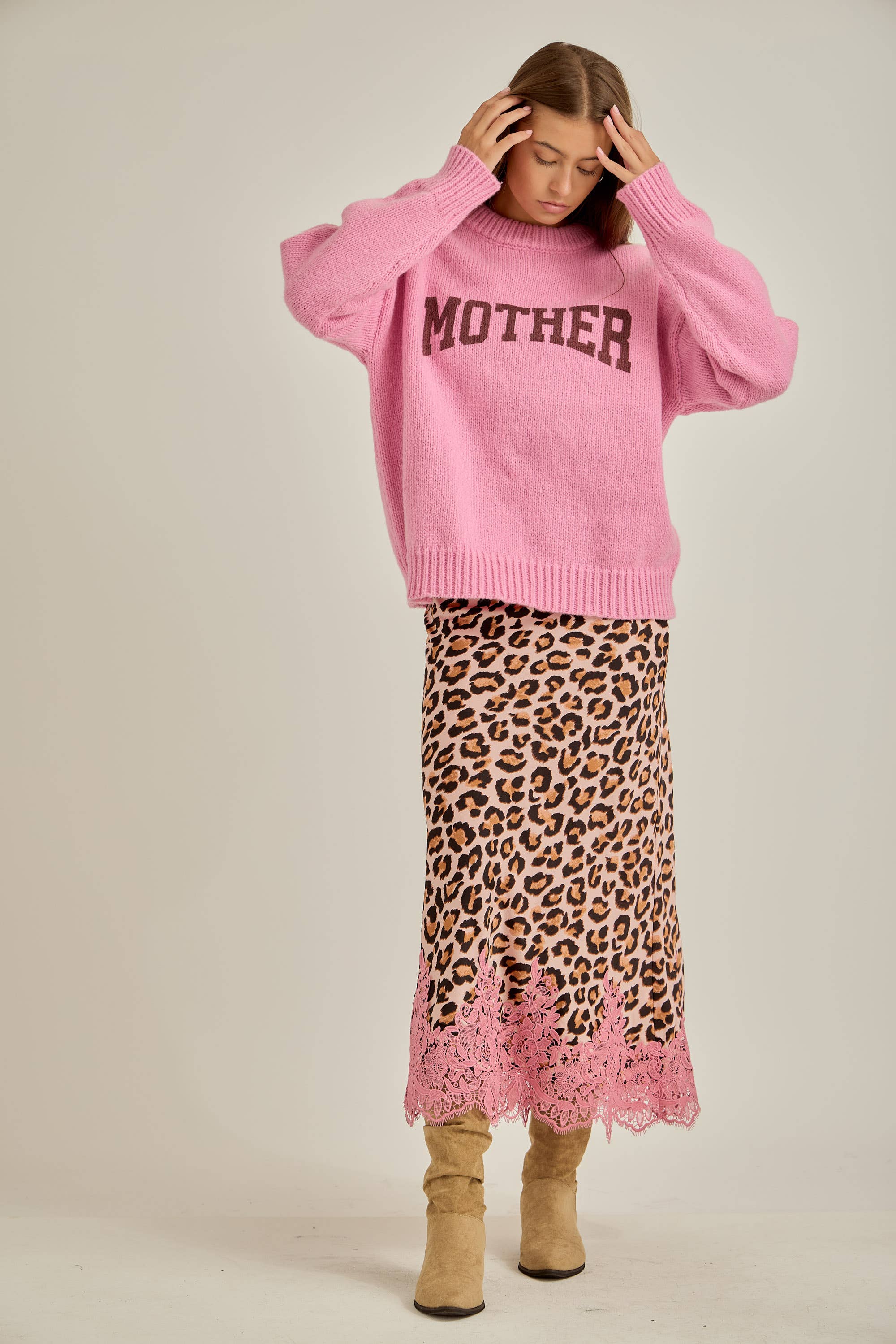 Leopard with Lace Skirt