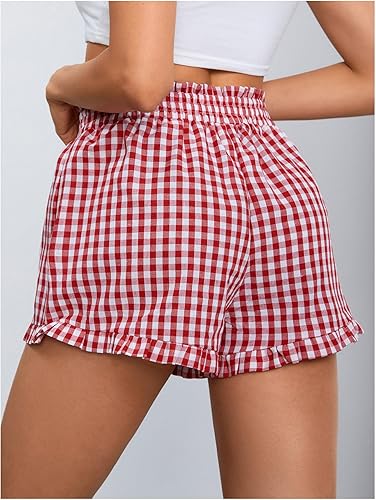 Gingham Ruffle Shorts