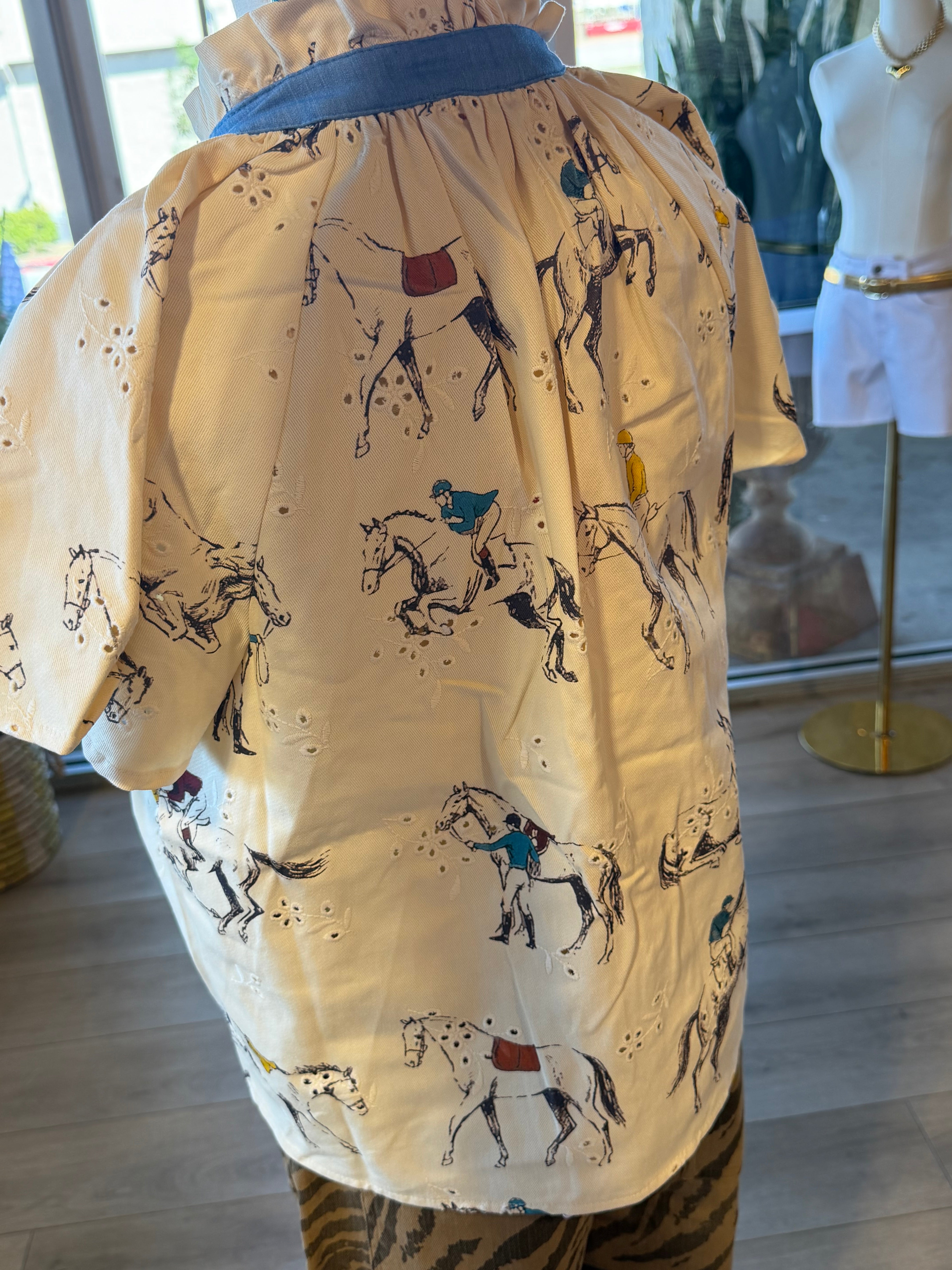 Horse Print Top