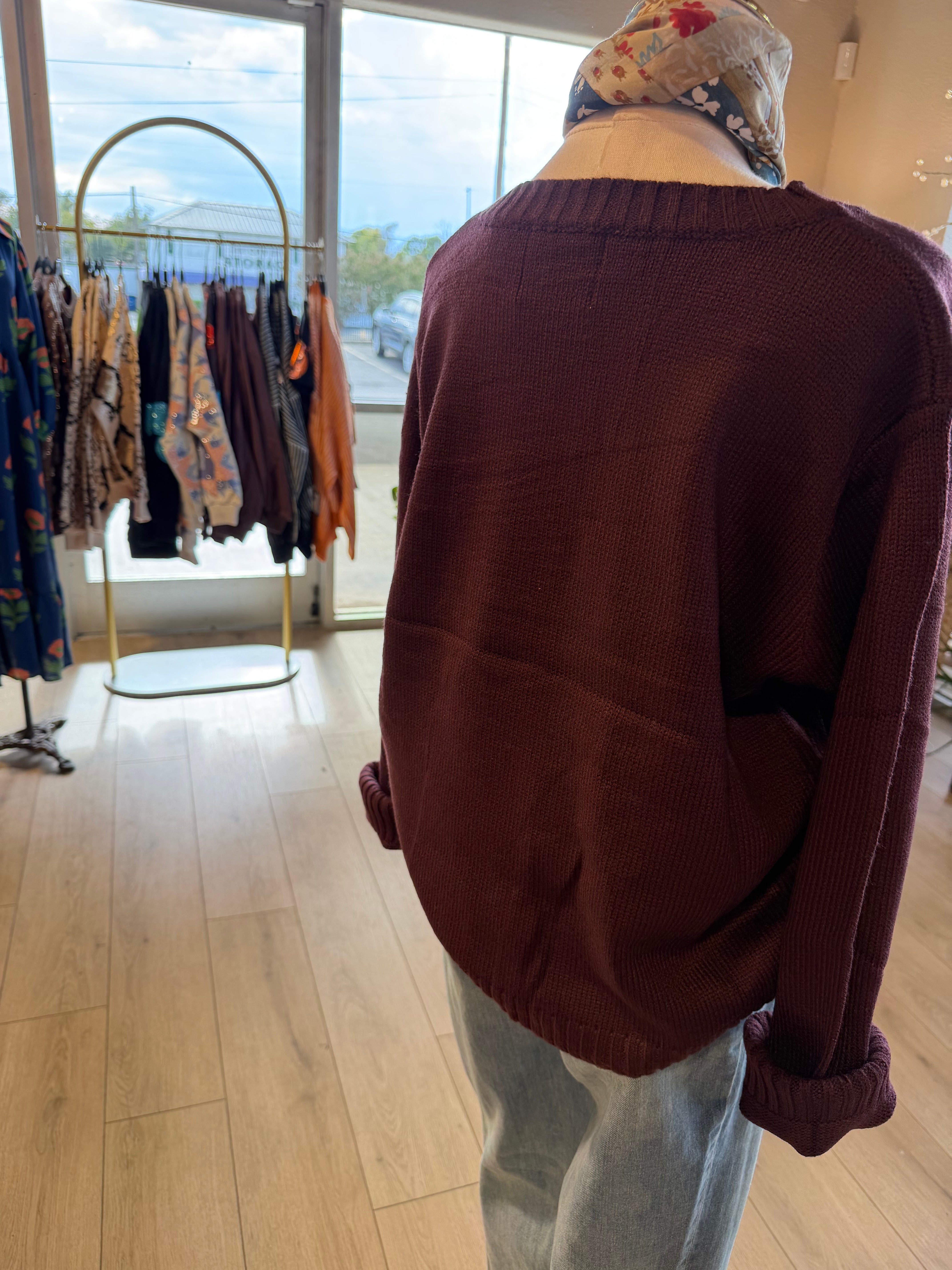 Wine Weather Sweater