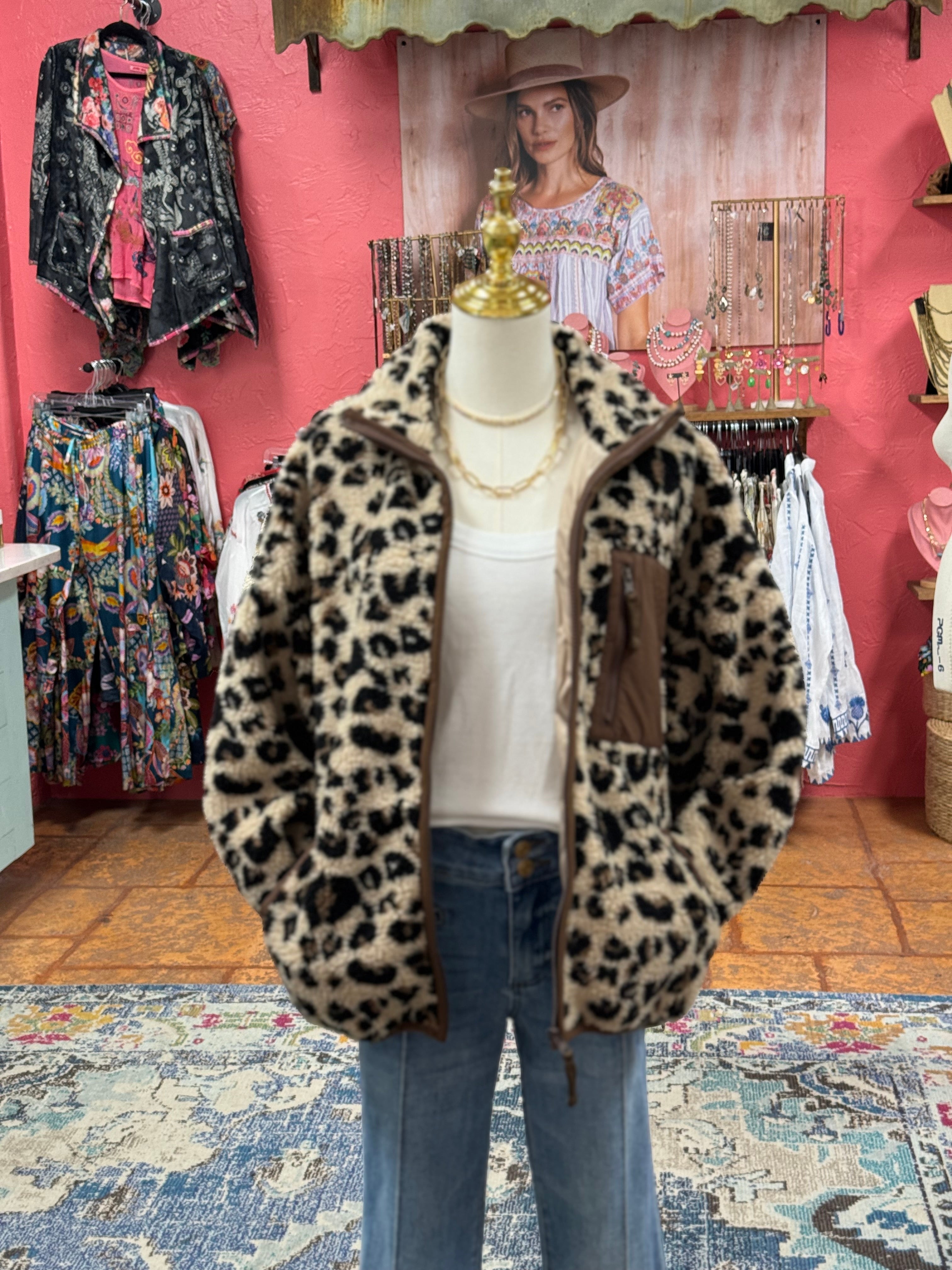 Animal Print Sherpa