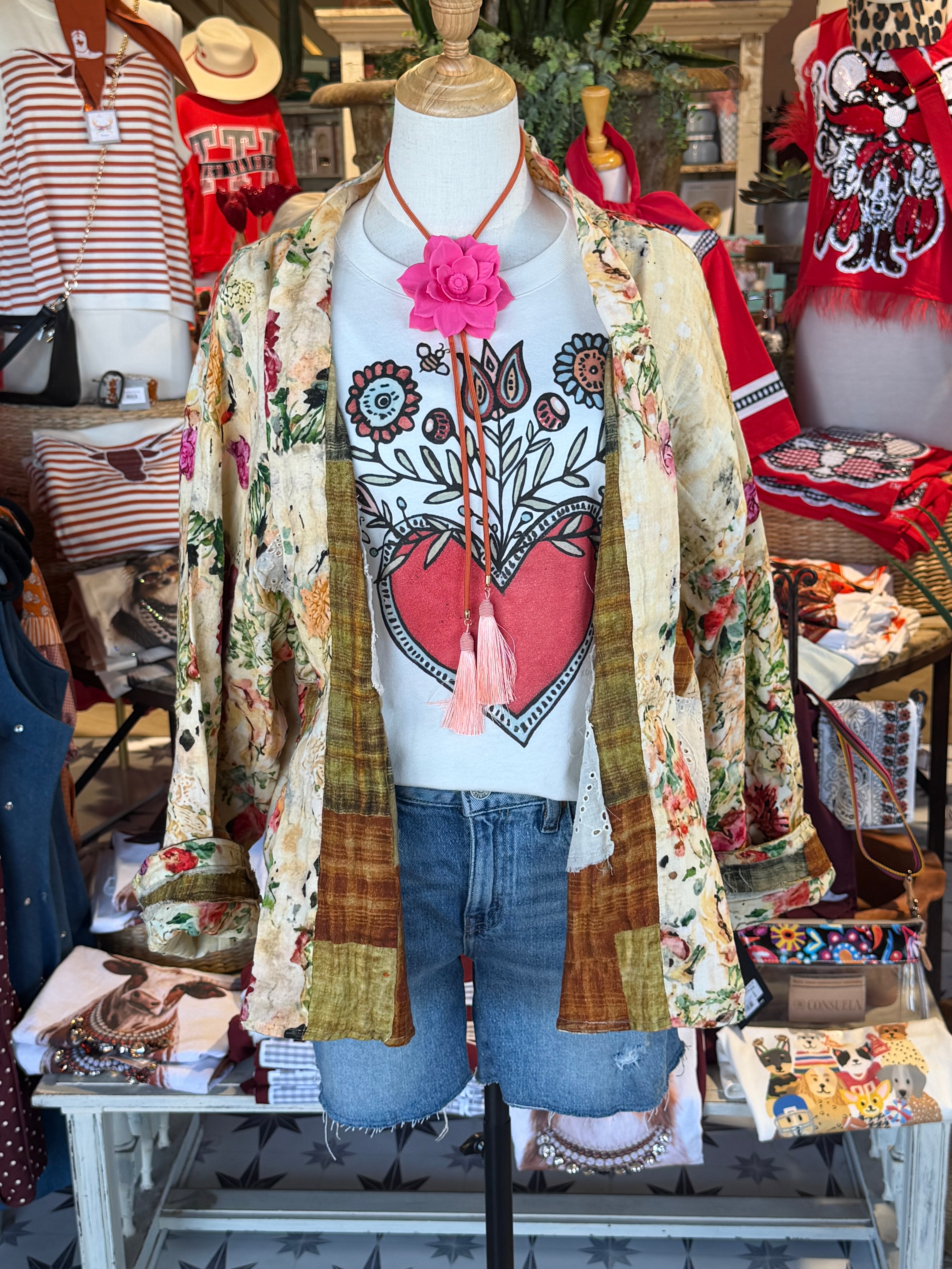 Folk Art Boxy Tee