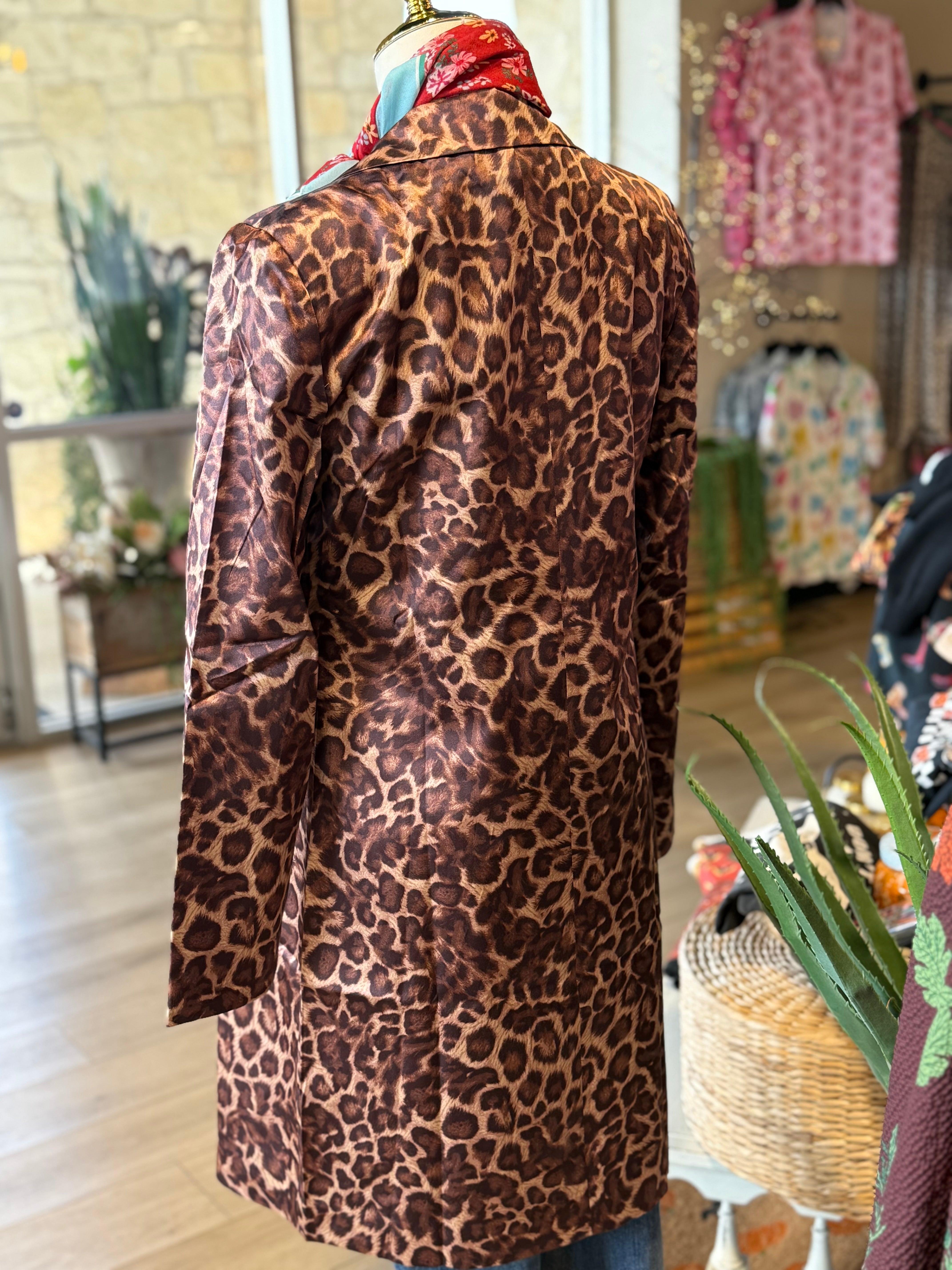 Lexi Car  Leopard Coat