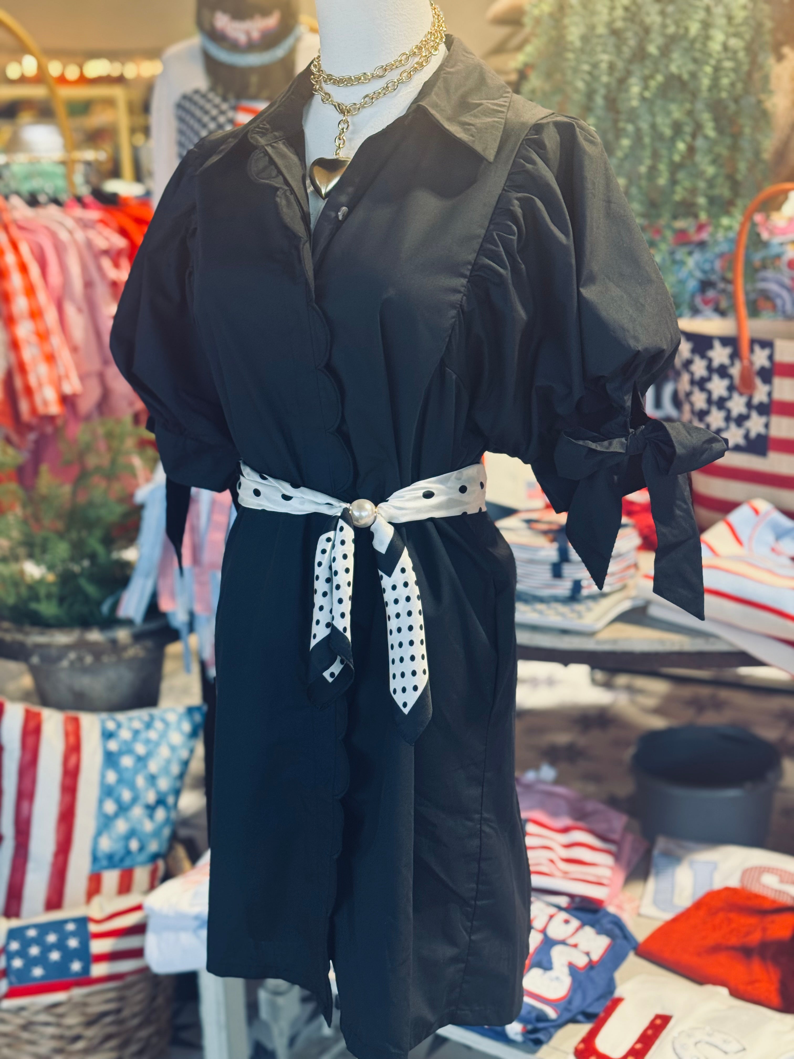 Angela Black Dress — The Golden Antler Boutique