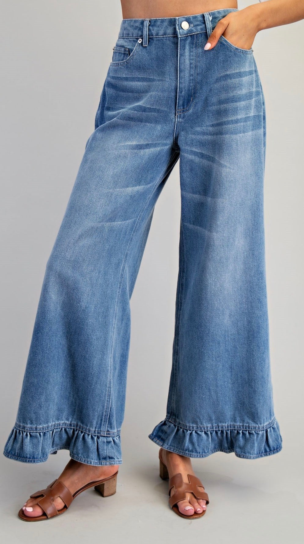 Leah Ruffle Jeans