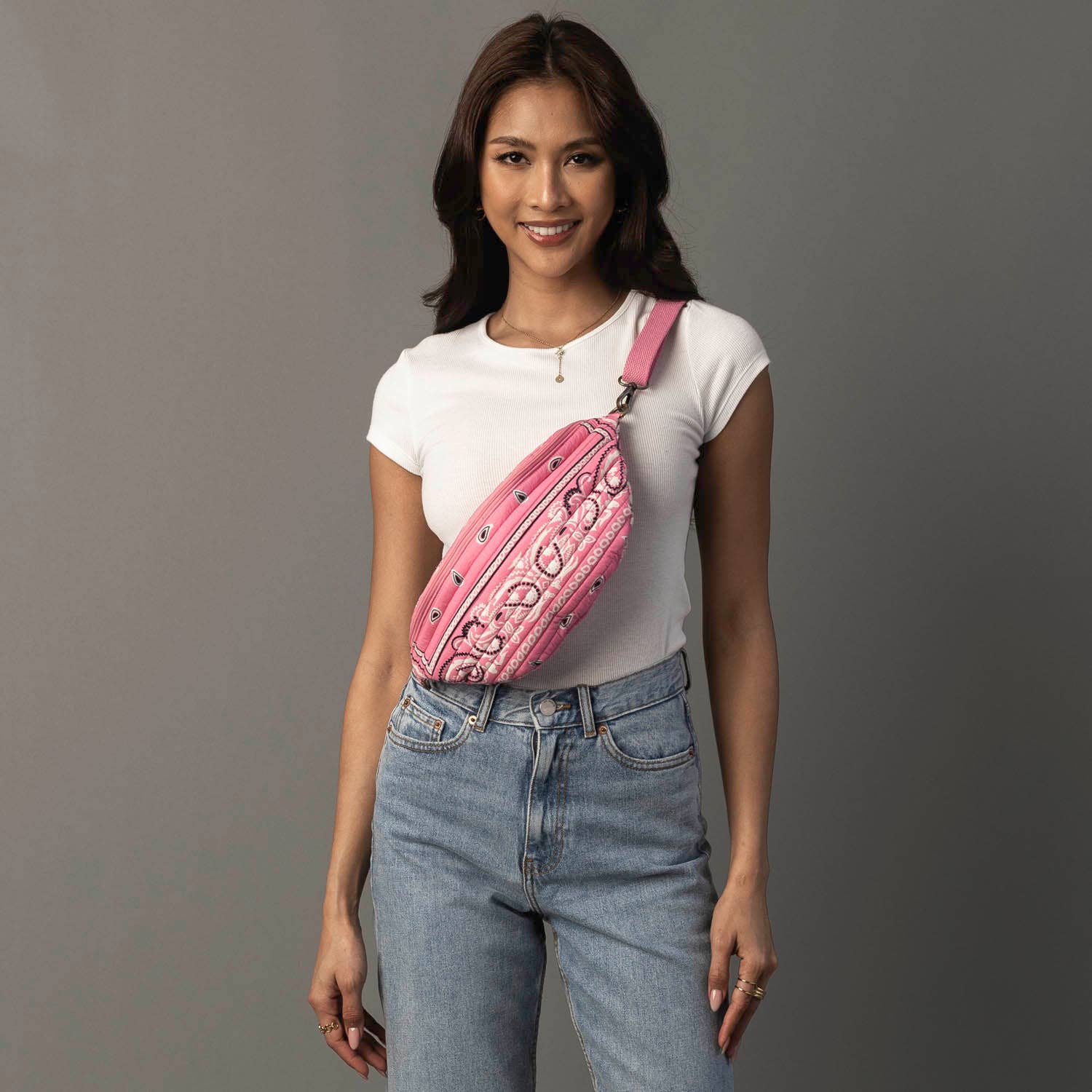 Pink Bandana Crossbody