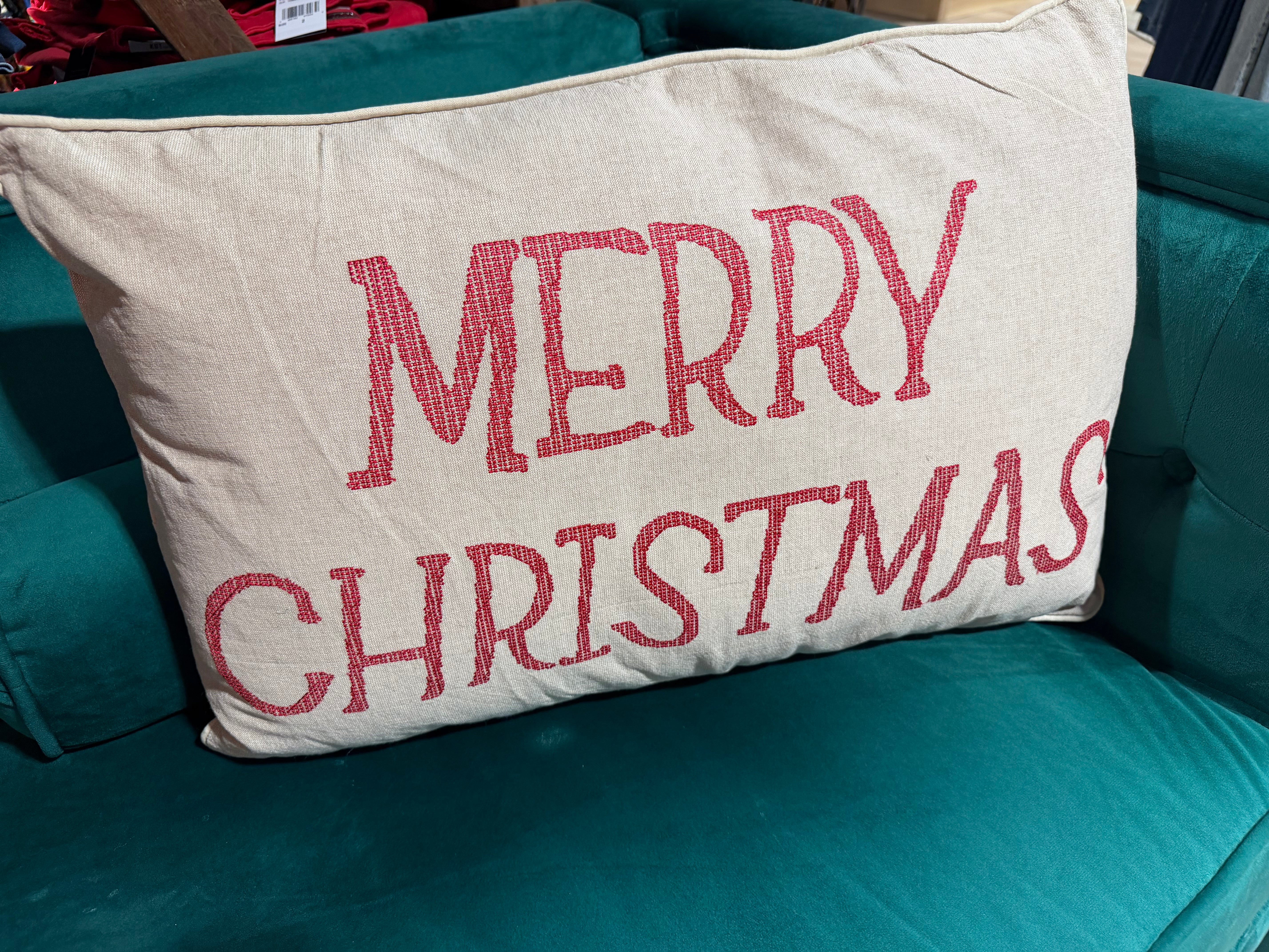 Merry Christmas Lumbar Pillow