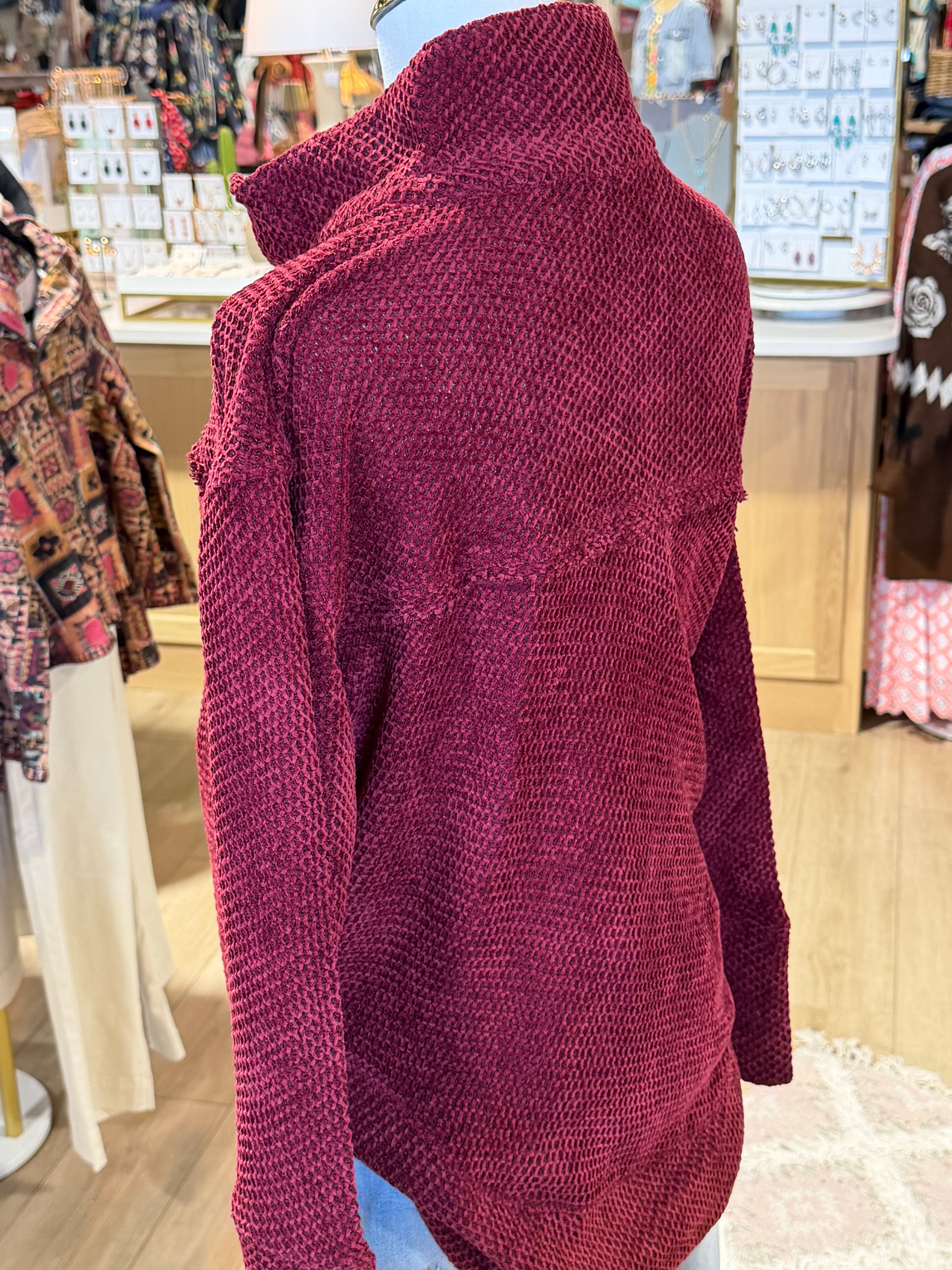 Chenille Grommet Top