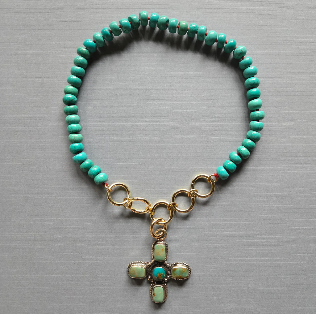 アクセサリー nebraska Nepalese Cross Necklace — The Golden Antler Boutique
