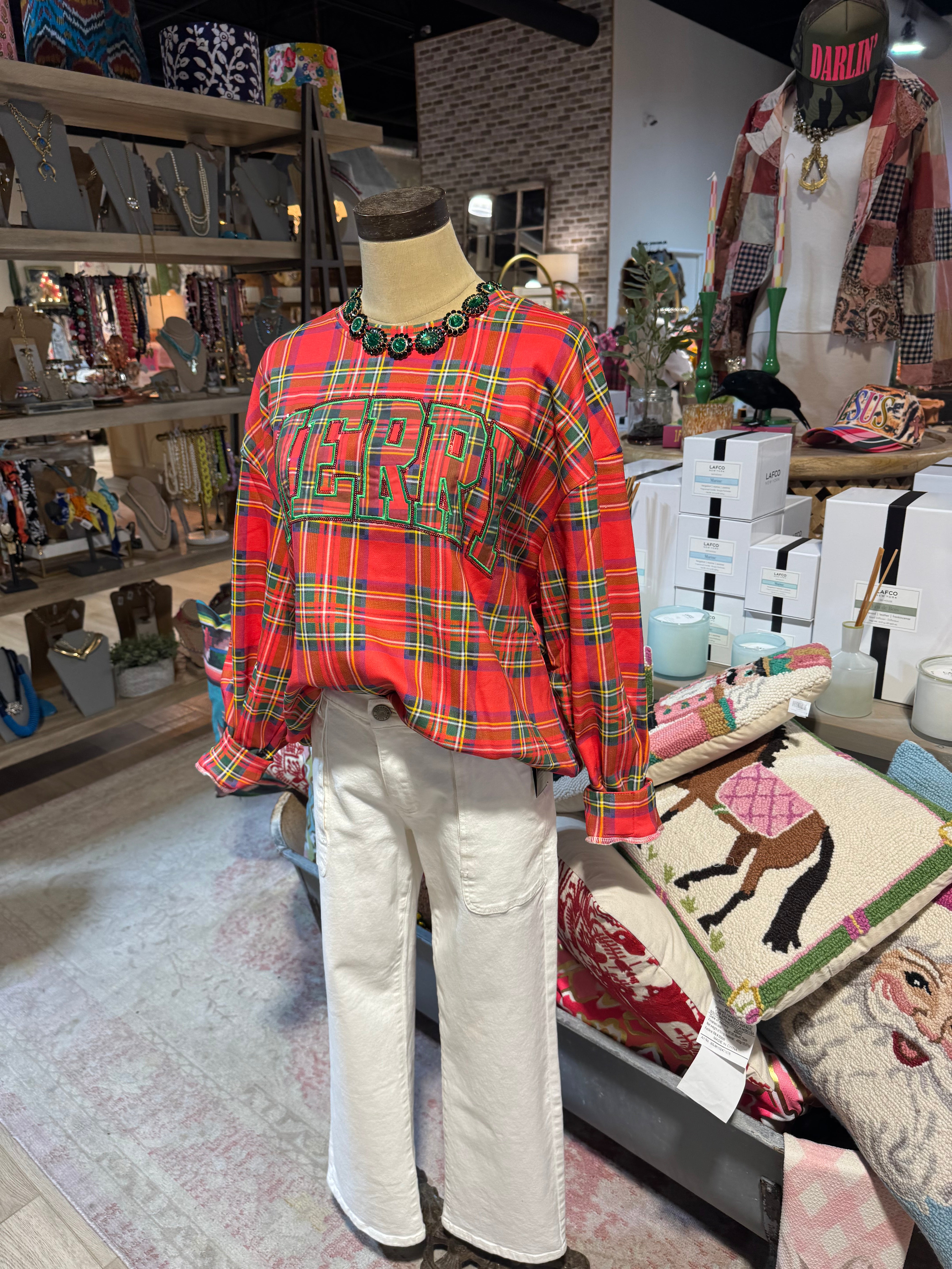 Red Plaid Merry