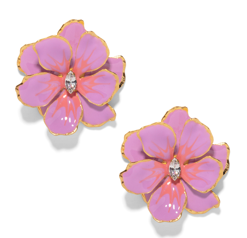 The Pink Peony Earring