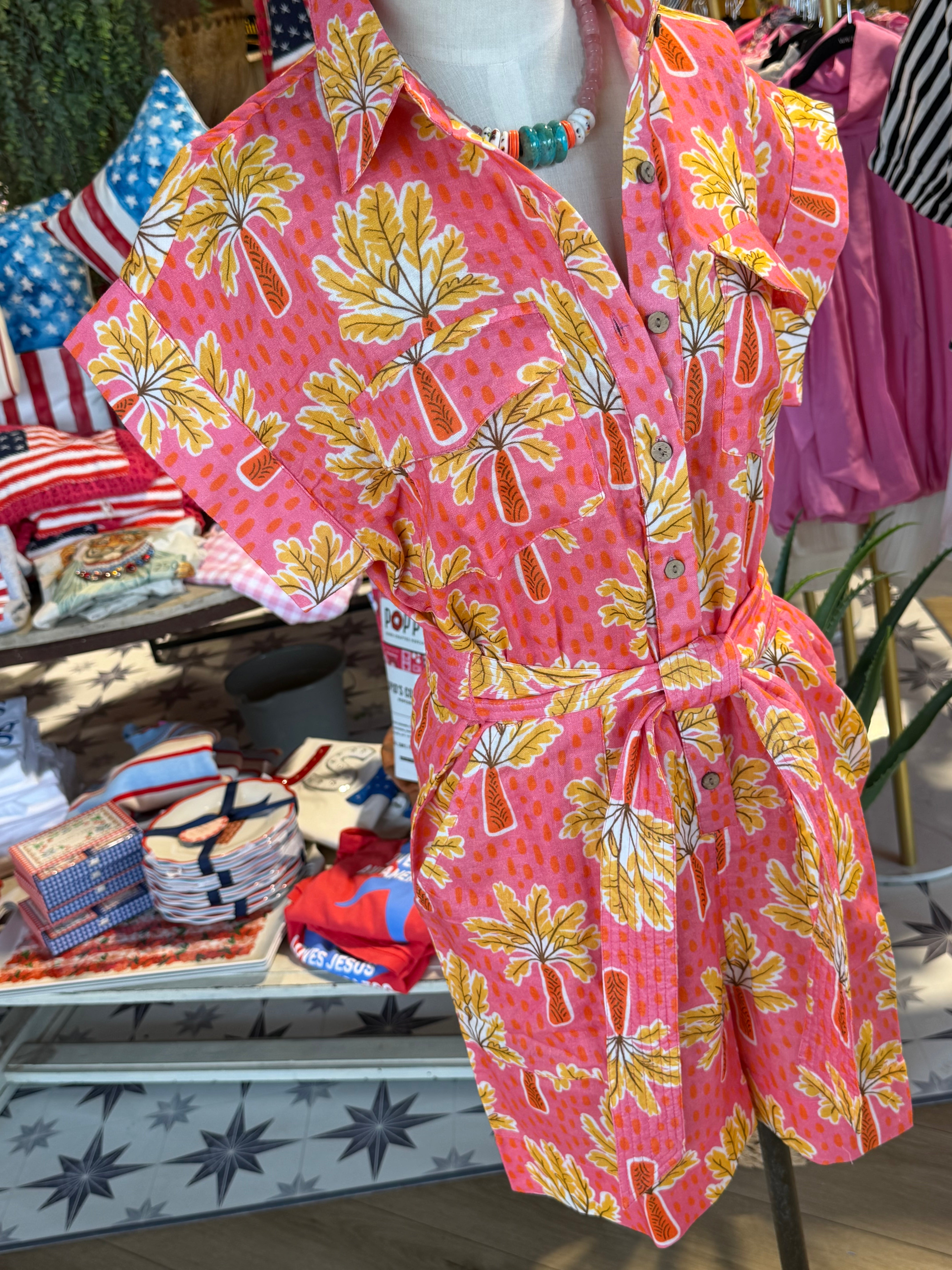 Palm Tree Romper