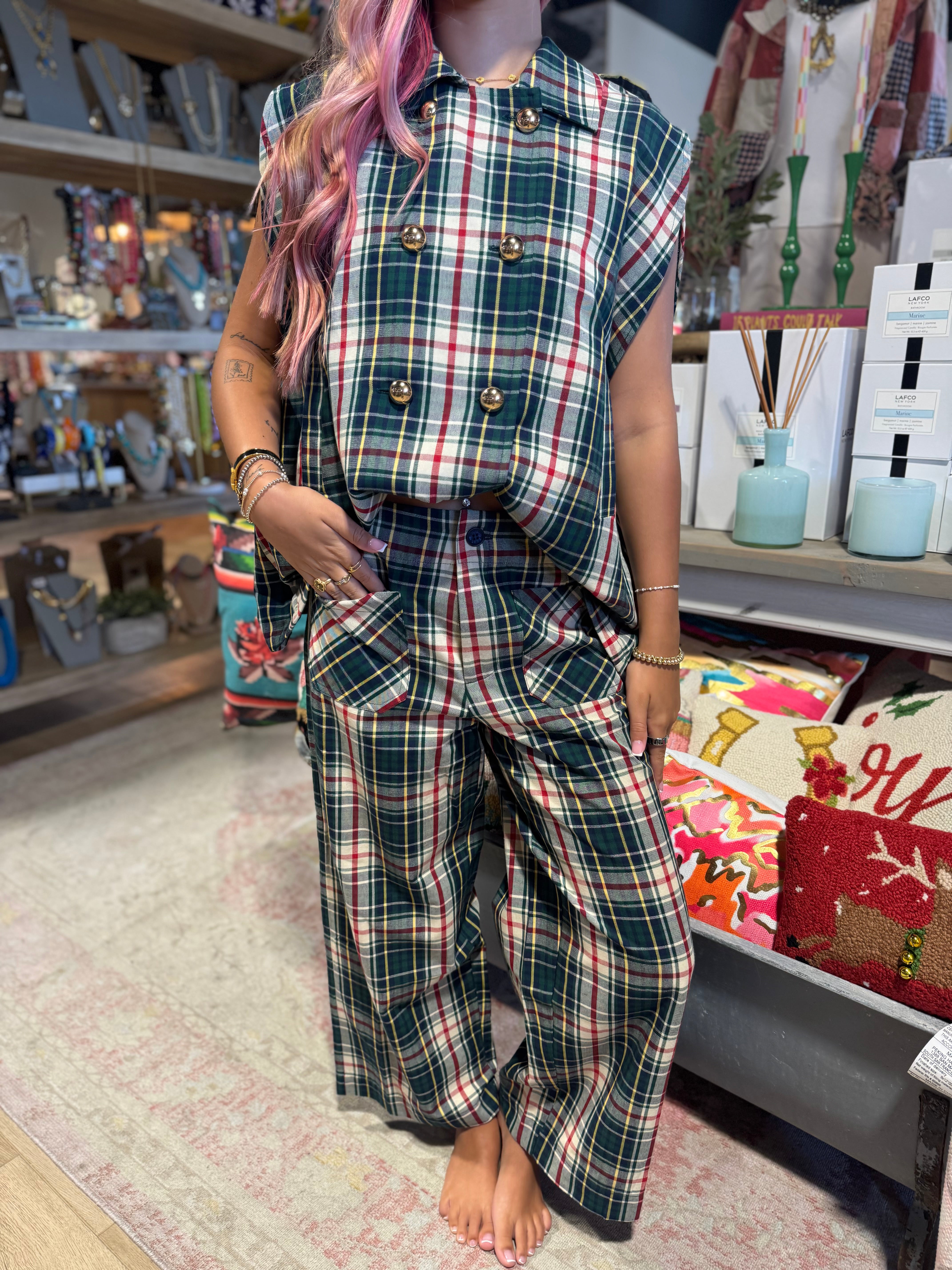 Kayla Paid Pant Set ( sold separately)